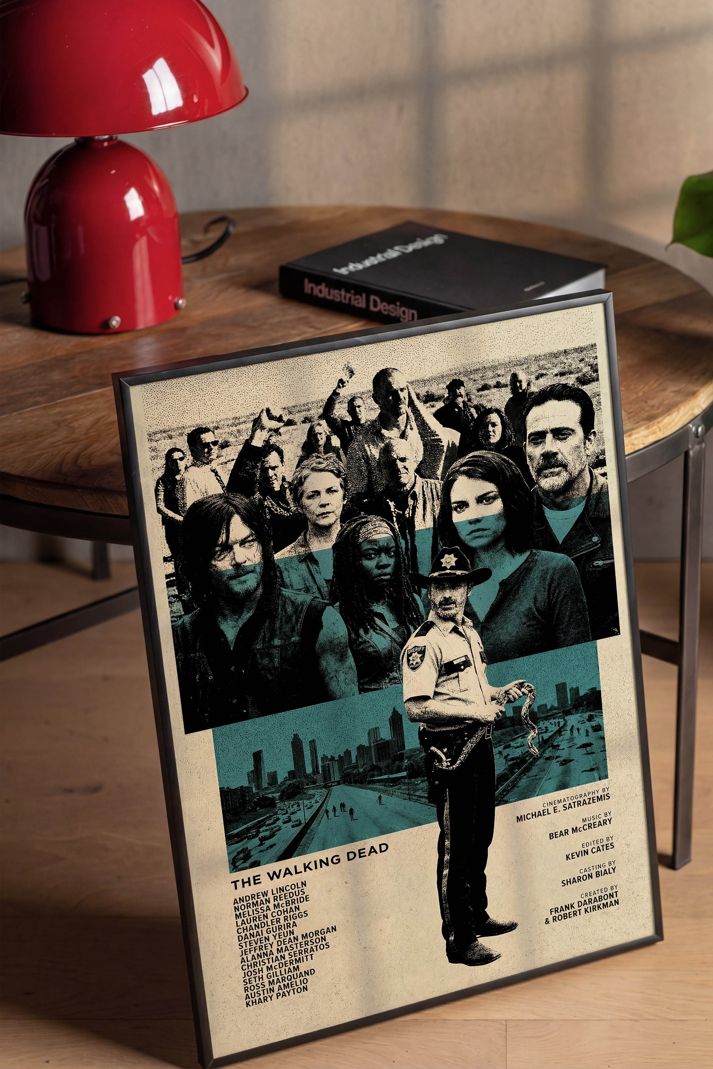 The Walking Dead Siyah Çerçeveli Poster, Sinema ve Dizi Tablo, Film Dizi Afişleri NO:112767