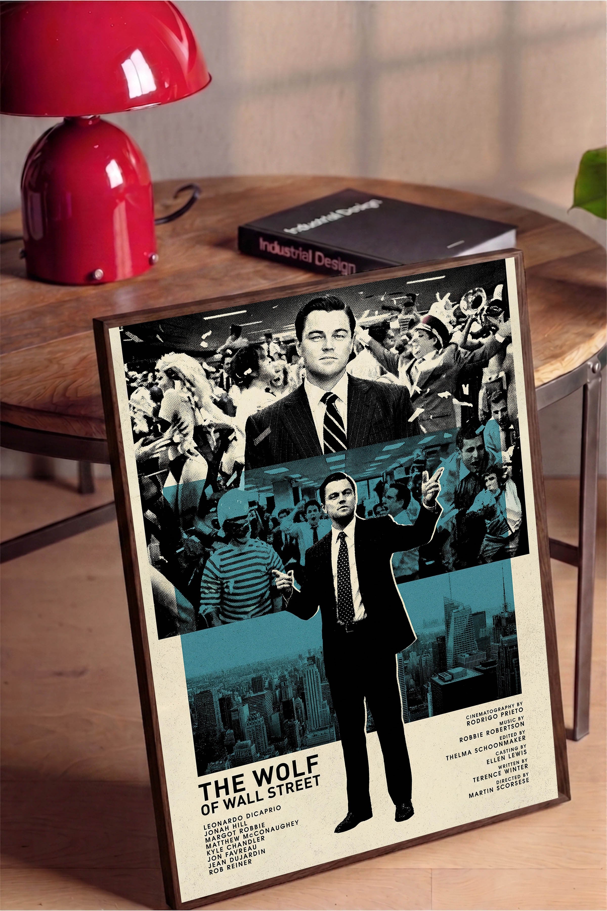 The Wolf of Wall Street Kahverengi Çerçeveli Poster, Sinema ve Dizi Tablo, Film Dizi Afişleri NO:112820