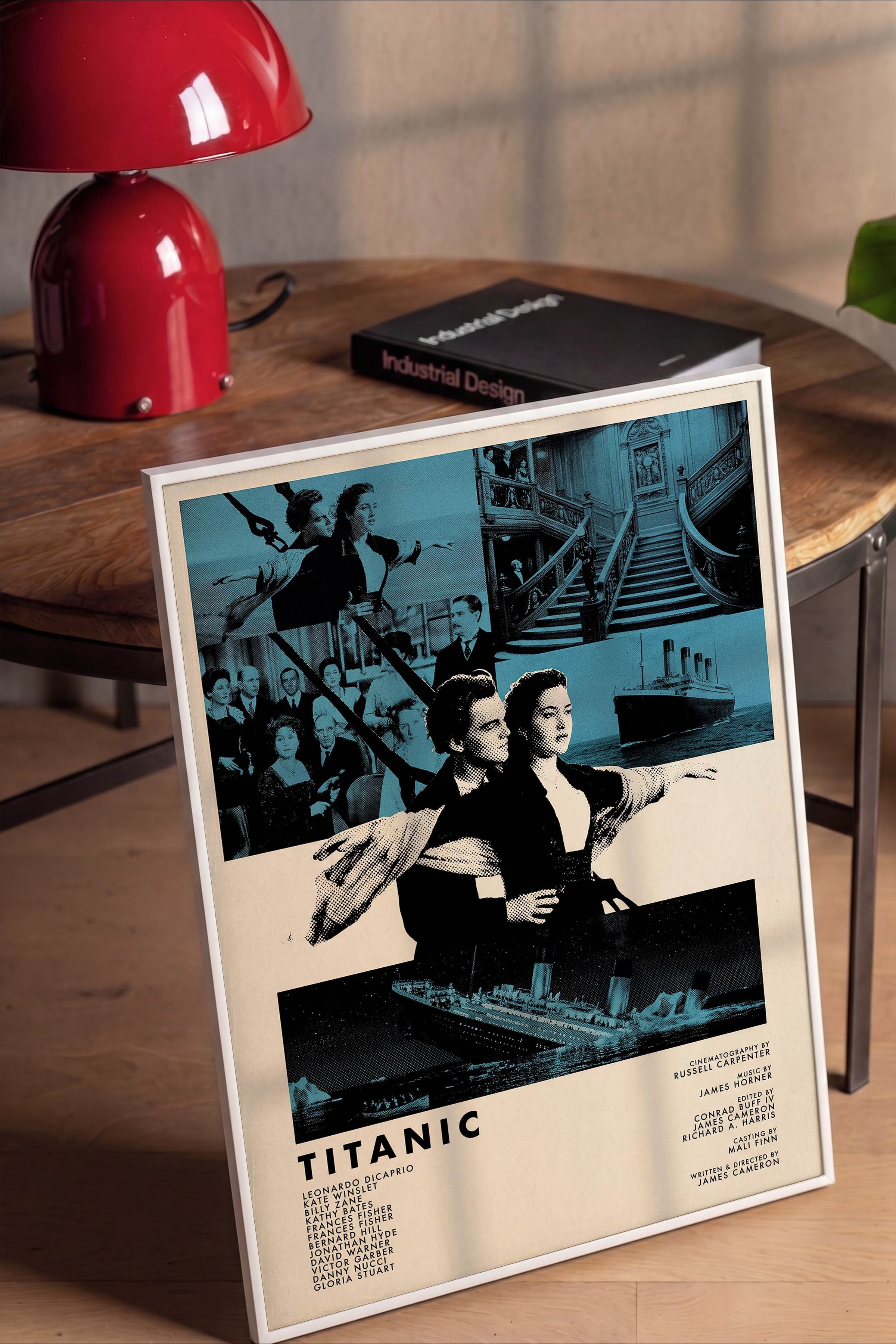 Titanic Beyaz Çerçeveli Poster, Sinema ve Dizi Tablo, Film Dizi Afişleri NO:112812