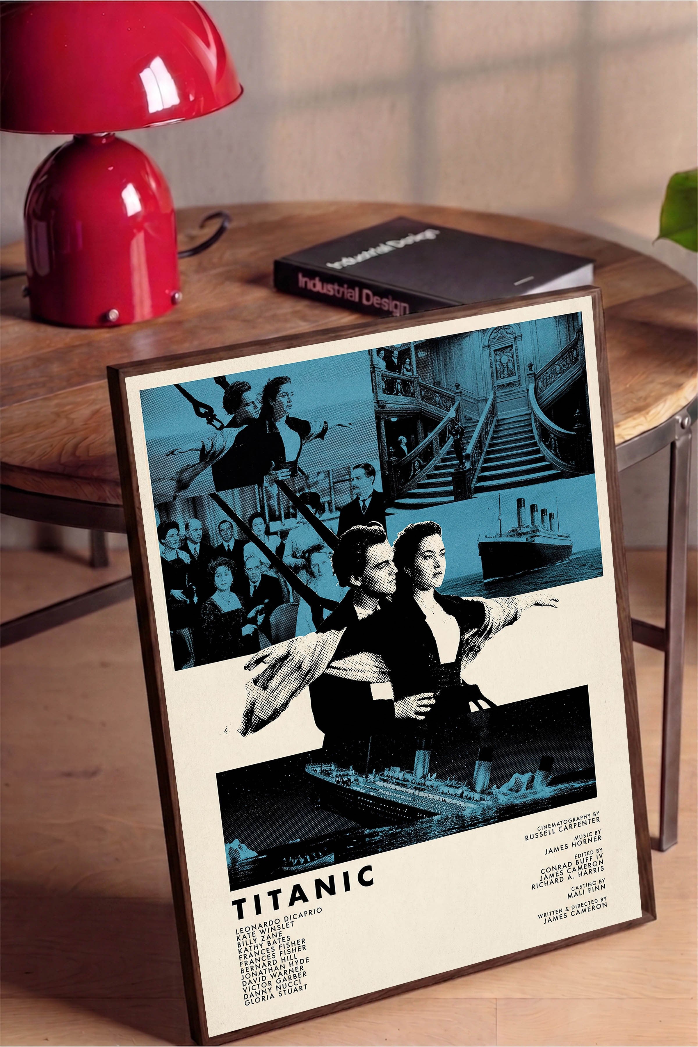Titanic Kahverengi Çerçeveli Poster, Sinema ve Dizi Tablo, Film Dizi Afişleri NO:112812