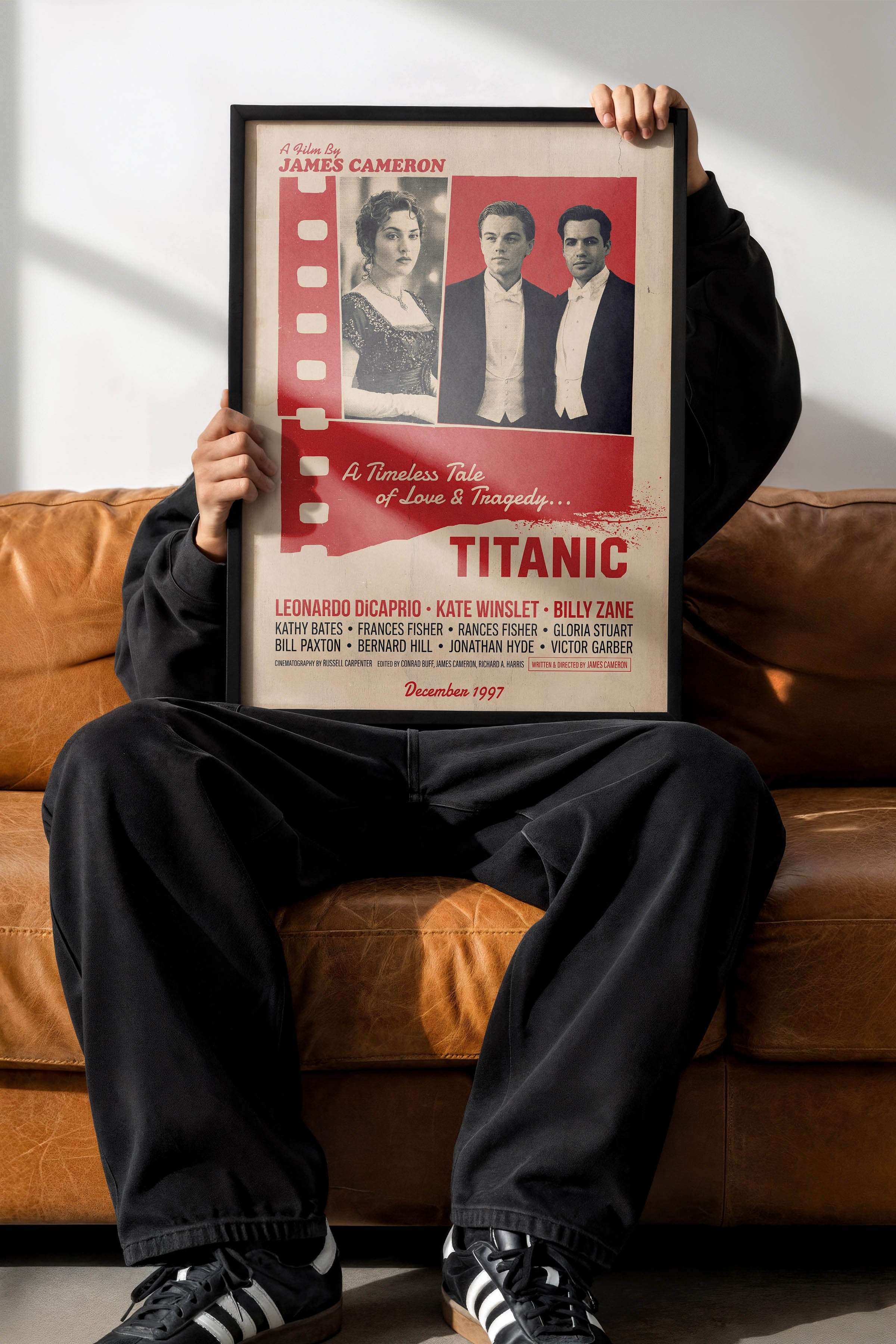 Titanic Siyah Çerçeveli Poster, Sinema ve Dizi Tablo, Film Dizi Afişleri NO:112888