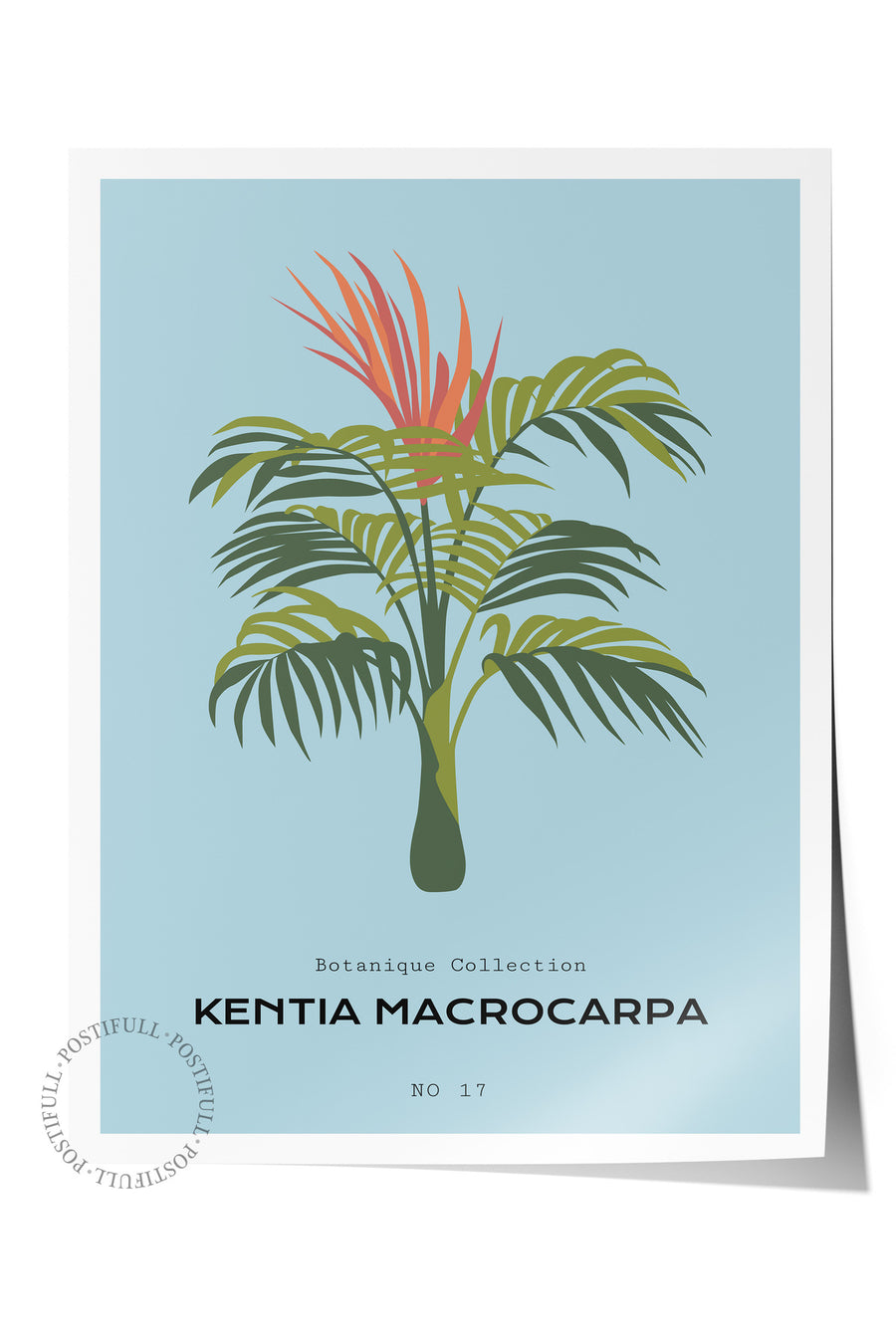 KENTIA MACROCARPA Tropikal İllustrasyon Çerçevesiz Poster