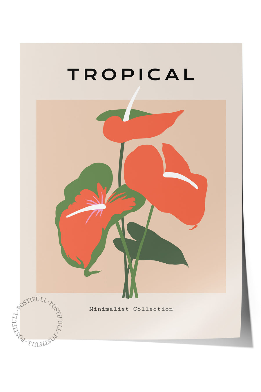 TROPICAL Tropikal İllustrasyon Çerçevesiz Poster