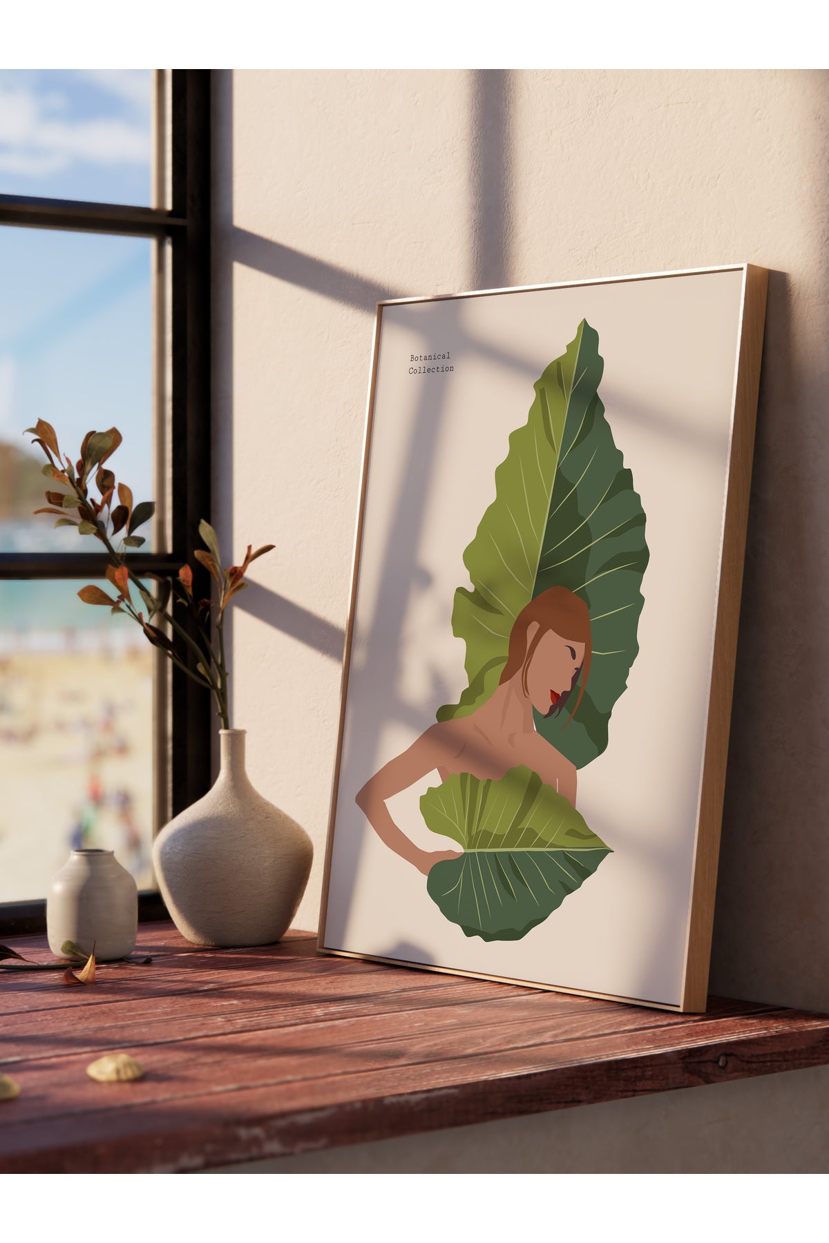 Tropikal Temalı Çerçevesiz Duvar Posteri, Estetik Poster - Salon, Mutfak ve Yatak Odası Dekoru