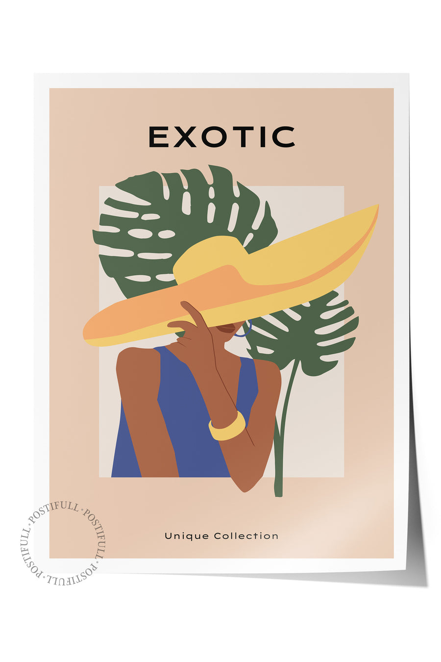 EXOTIC Tropikal İllustrasyon Çerçevesiz Poster