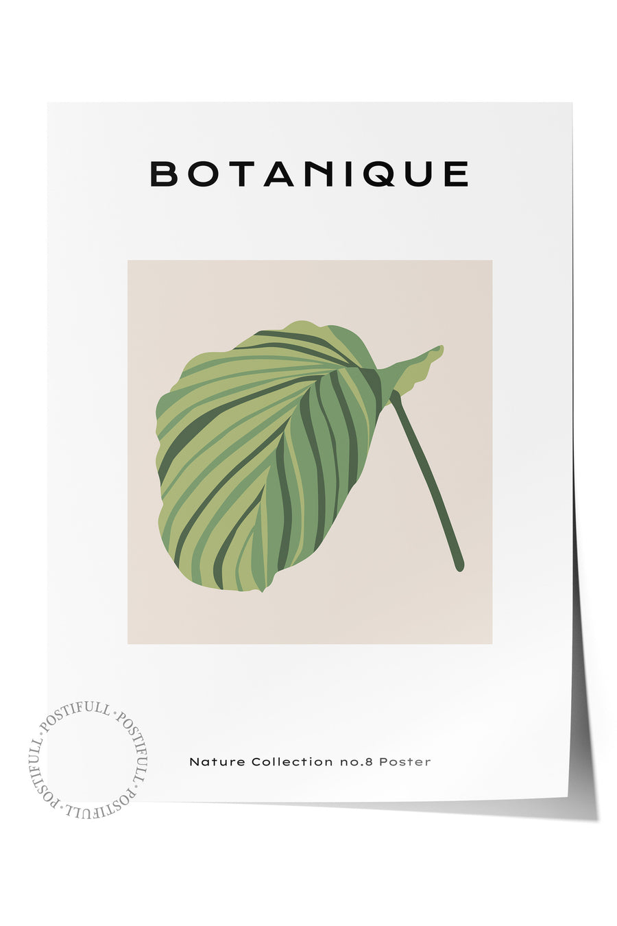 Farklı Tonlarda BOTANIQUE Tropikal İllustrasyon Çerçevesiz Poster