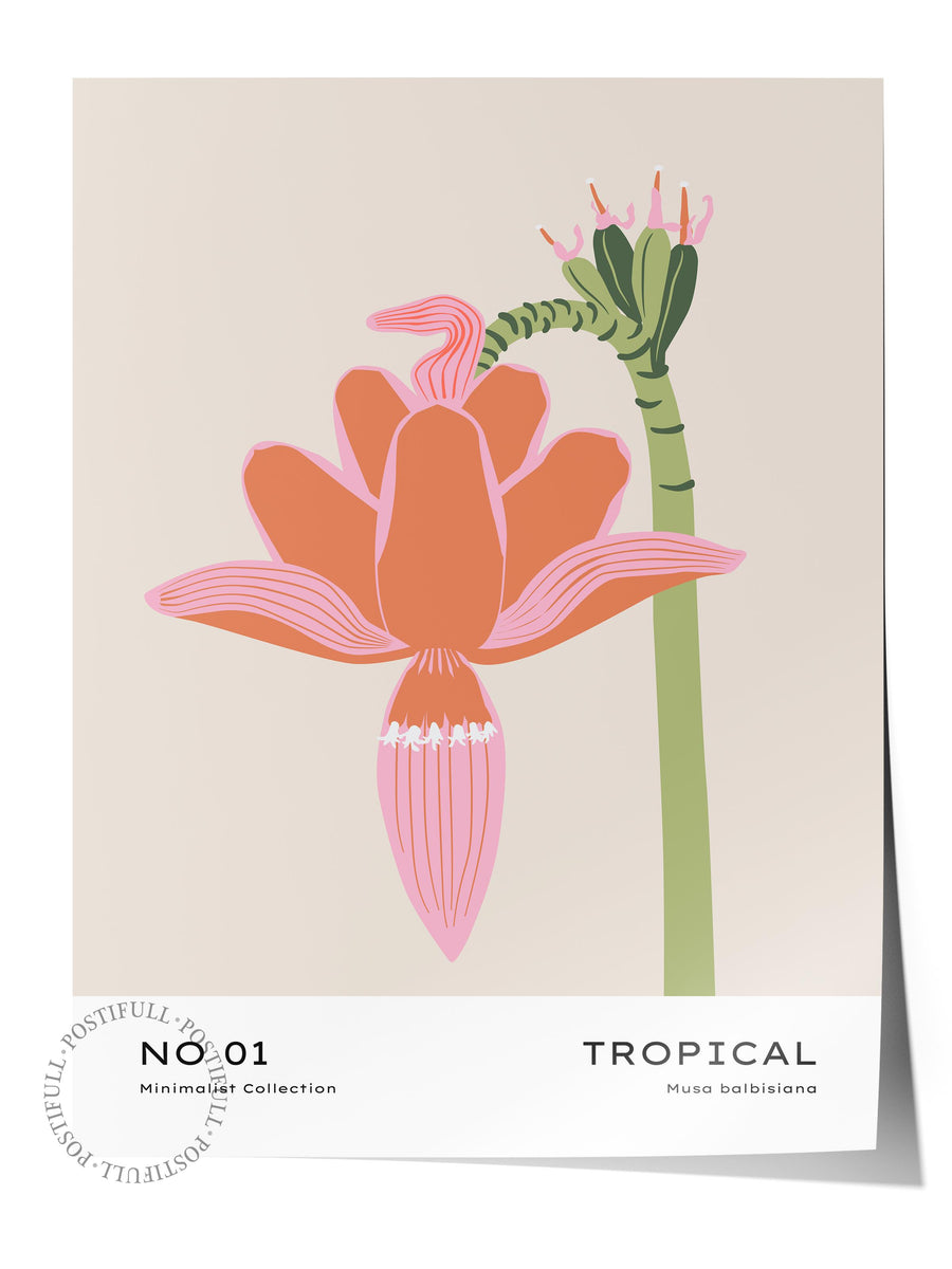 TROPICAL Tropikal İllustrasyon Çerçevesiz Poster