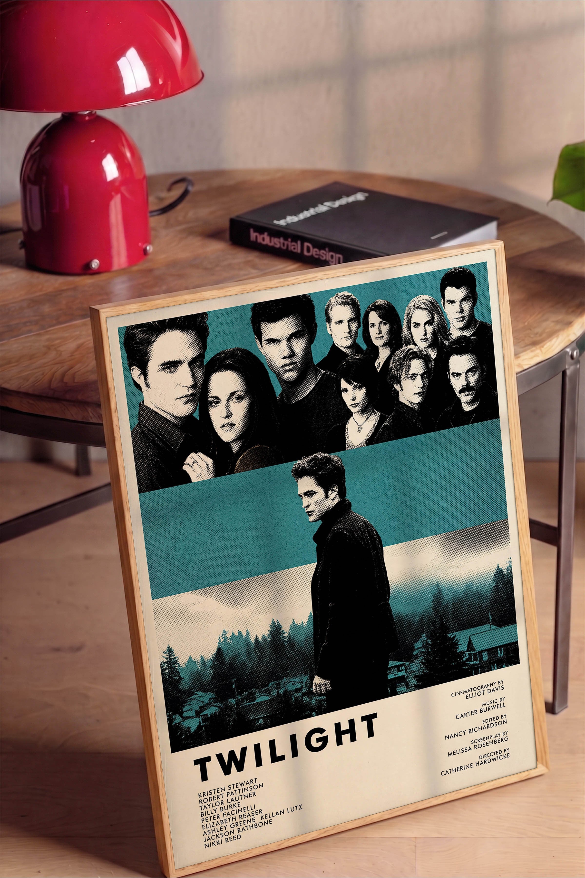 Twilight Ahşap Çerçeveli Poster, Sinema ve Dizi Tablo, Film Dizi Afişleri NO:112816
