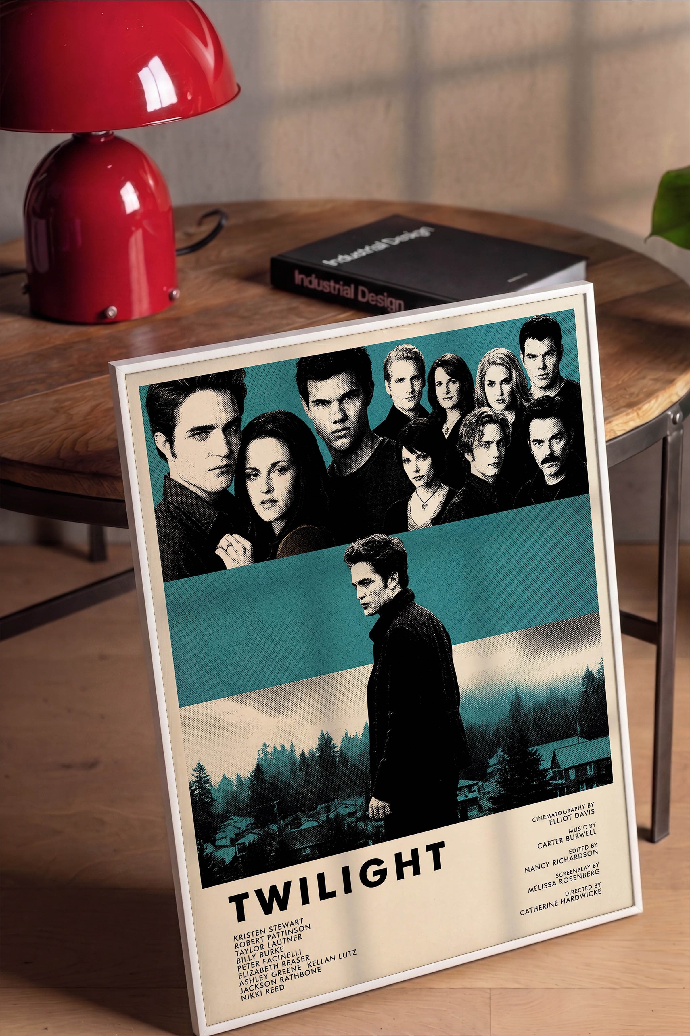 Twilight Beyaz Çerçeveli Poster, Sinema ve Dizi Tablo, Film Dizi Afişleri NO:112816