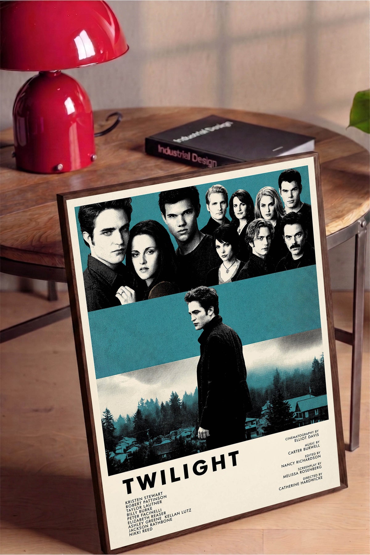 Twilight Kahverengi Çerçeveli Poster, Sinema ve Dizi Tablo, Film Dizi Afişleri NO:112816
