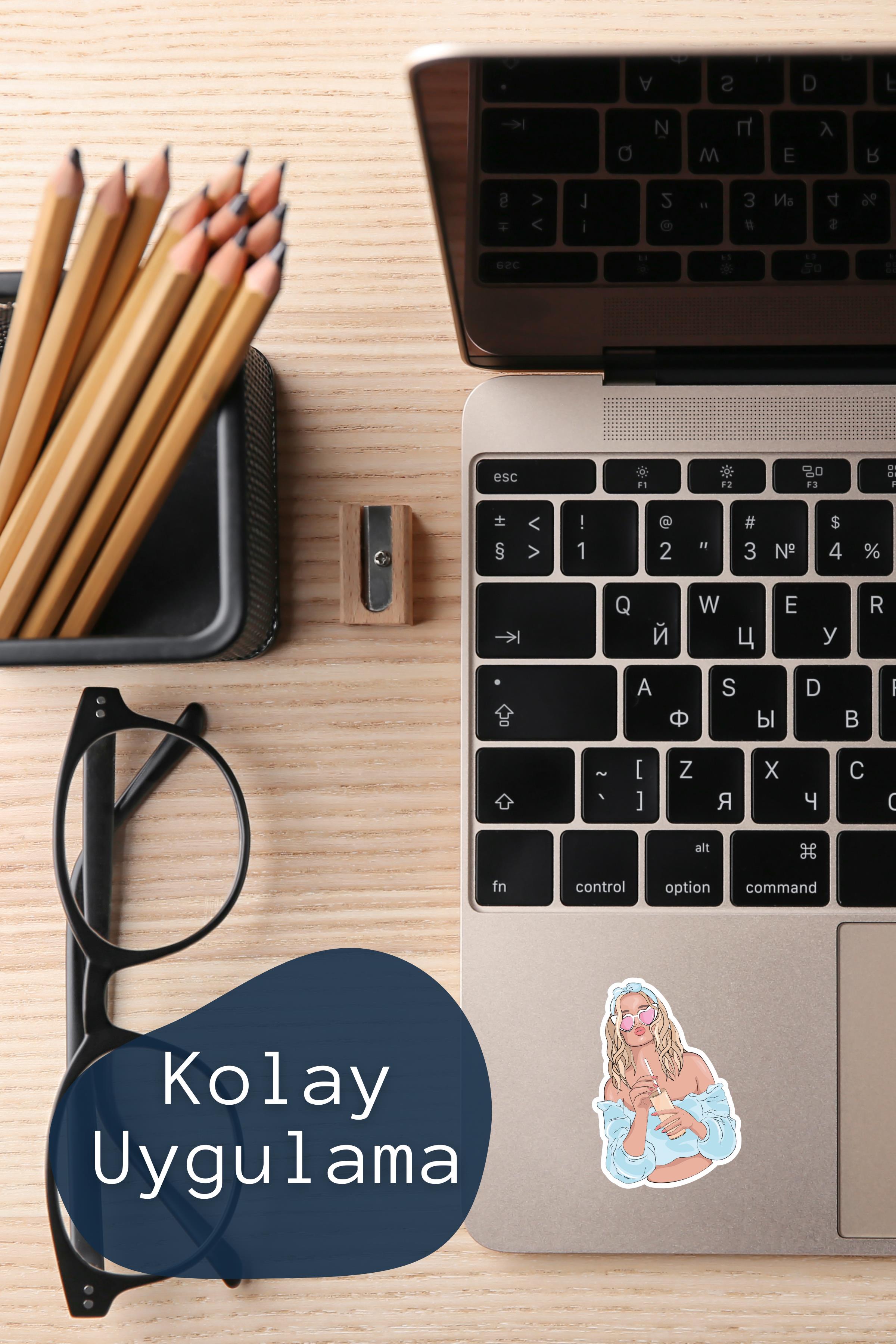 Tatil Modu Temalı Sticker ve Etiket Seti - Orta Boy - Su Geçirmez, Kalın Yapışkanlı Sticker Seti
