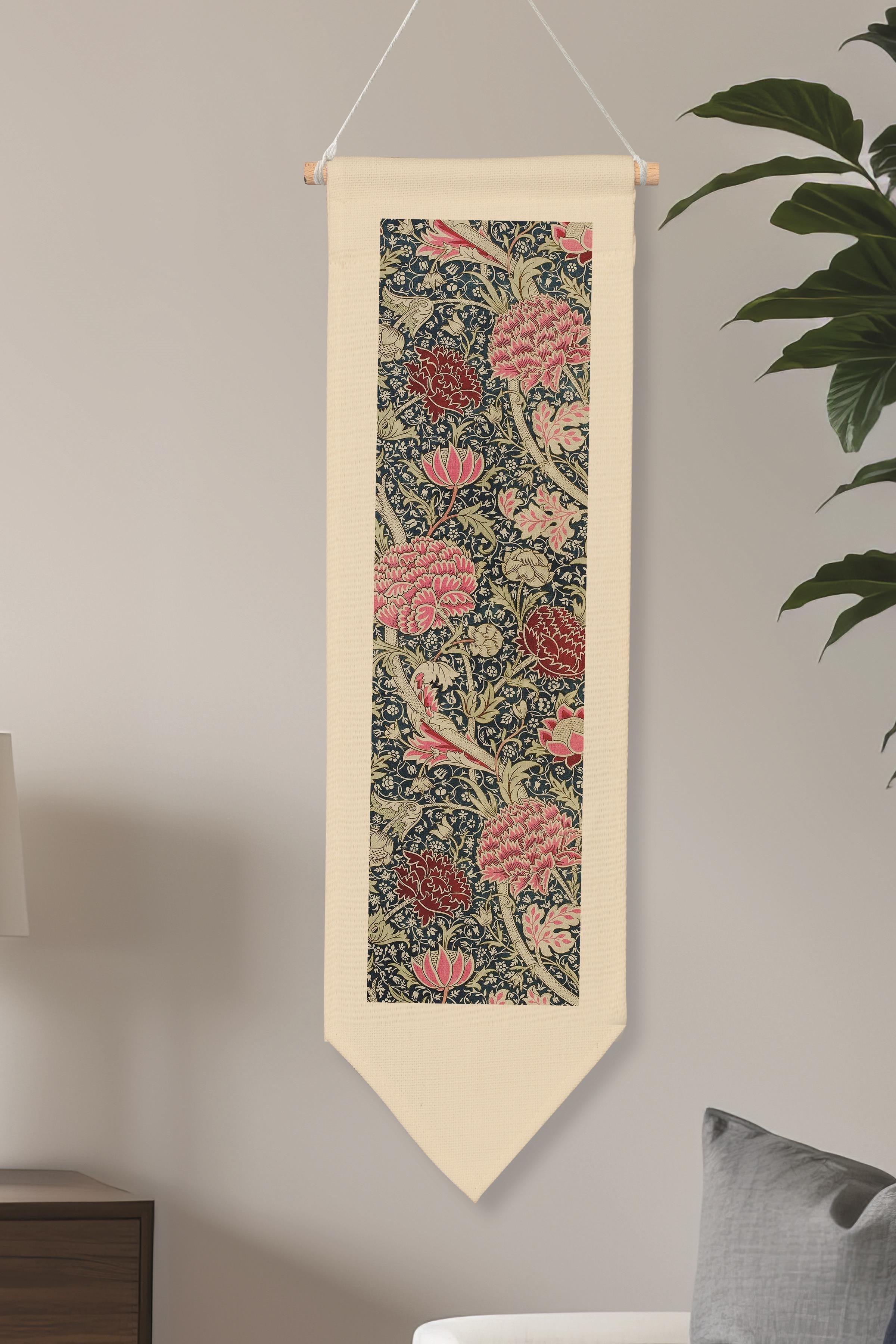 William Morisse Duvar Halısı, Sanat Serisi Dekor, 100cm Kanvas Flama Askılı Duvar Örtüsü NO:730