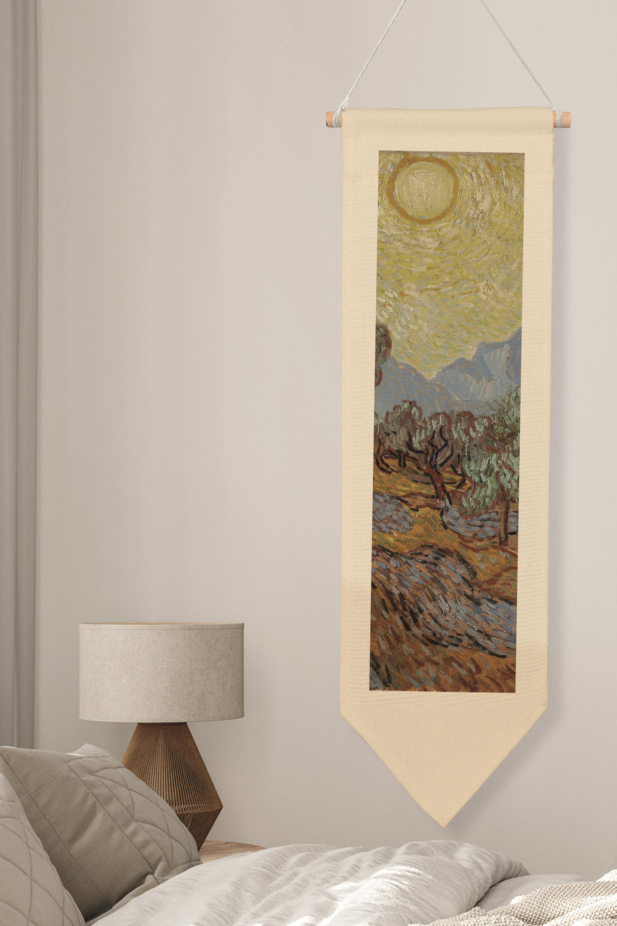 Van Gogh Duvar Halısı, Sanat Serisi Dekor, 100cm Kanvas Flama Askılı Duvar Örtüsü NO:751