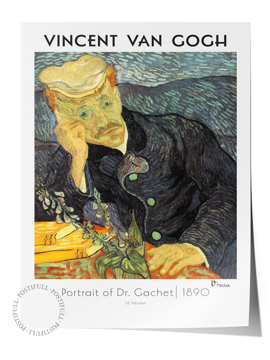 Vincent Van Gogh - Portrait of Dr. Gachet Modern Sanat Çerçevesiz Poster