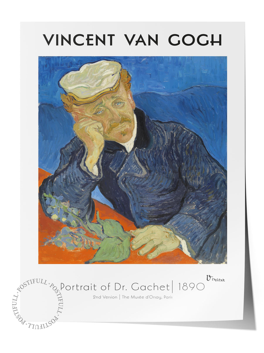 Dr. Gachet'nin Portresi Modern Sanat Çerçevesiz Poster