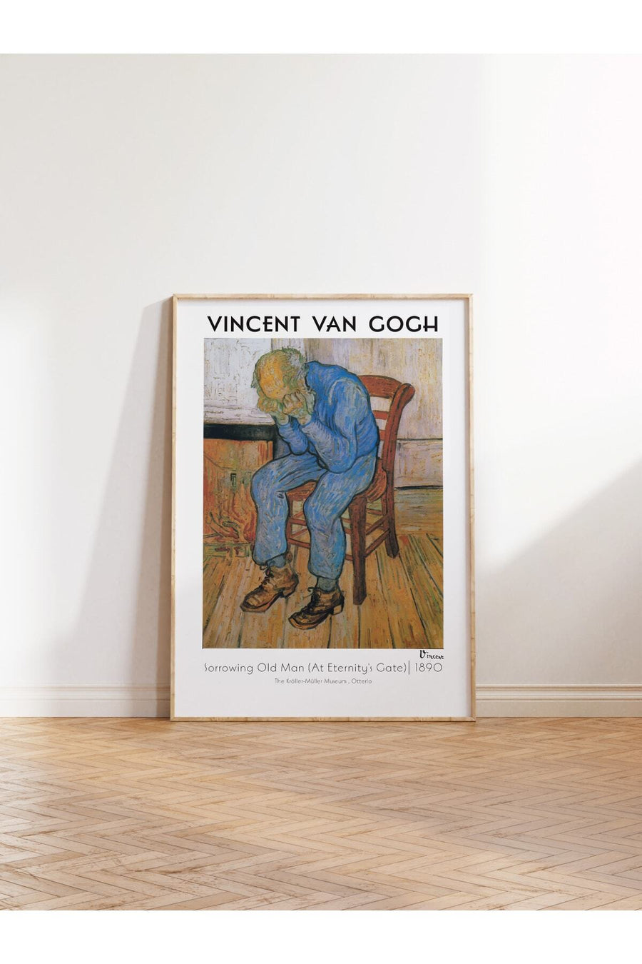 Sorrowing Old Man (At Eternity's Gate) Modern Sanat Çerçevesiz Poster