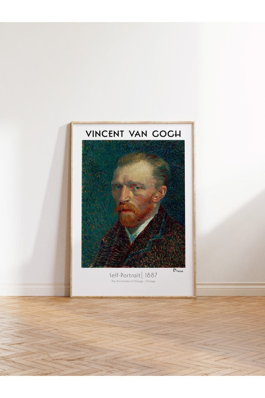 Farklı Tonlarda Vincent Van Gogh Modern Sanat Çerçevesiz Poster