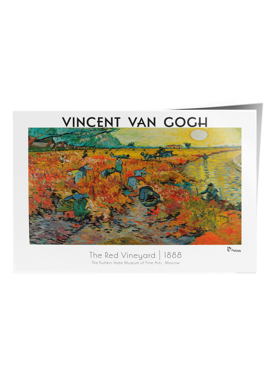 Kırmızı Üzüm Bağı Modern Sanat Çerçevesiz Poster
