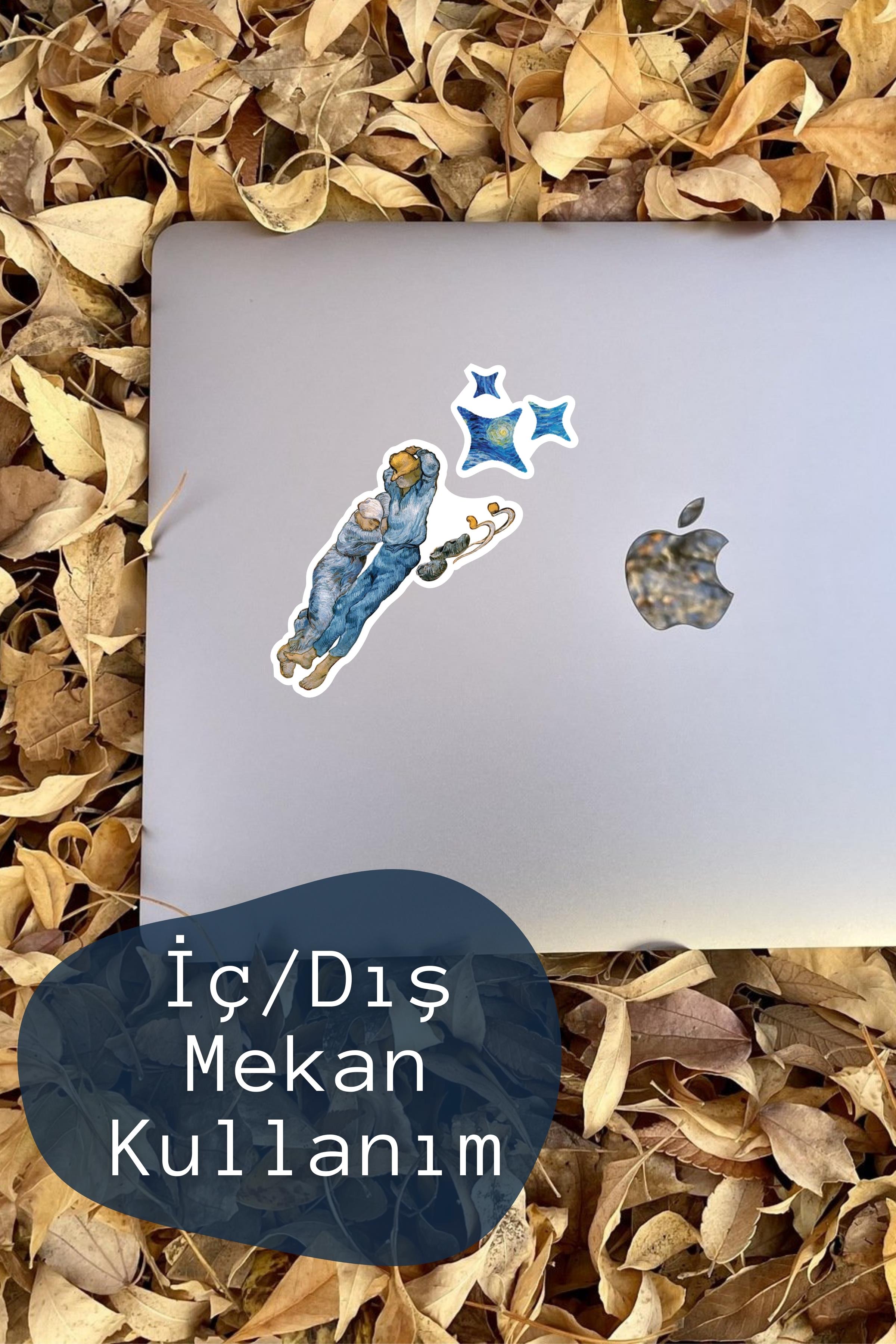 Van Gogh Etiket Seti, Büyük Boy, 12 Adet Su Geçirmez, Vintage Sticker, Laptop, Telefon, Valiz Uyumlu