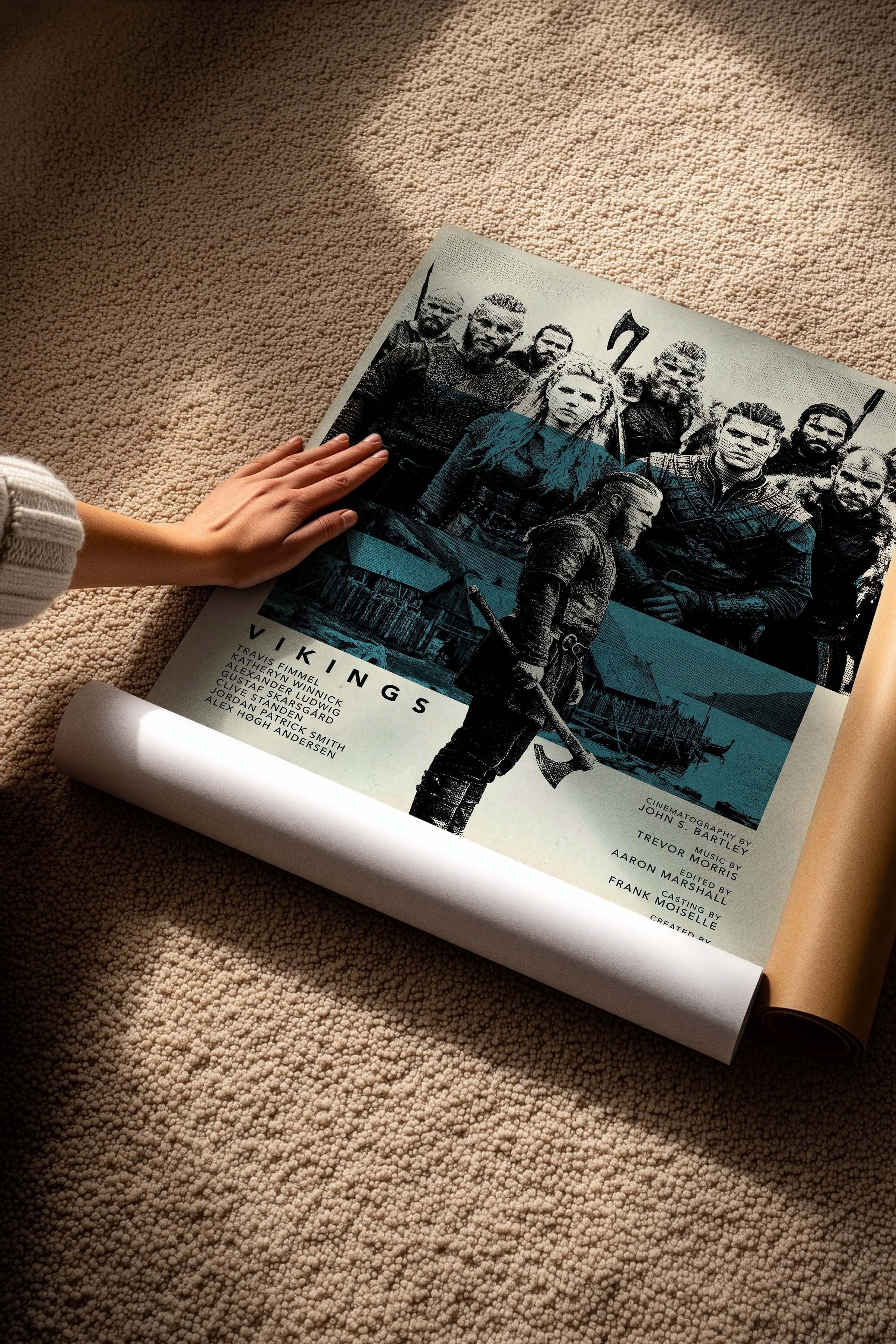 Vikings Posteri, Sinema ve Dizi Tablo Posterleri, Film Dizi Afişleri NO:112787