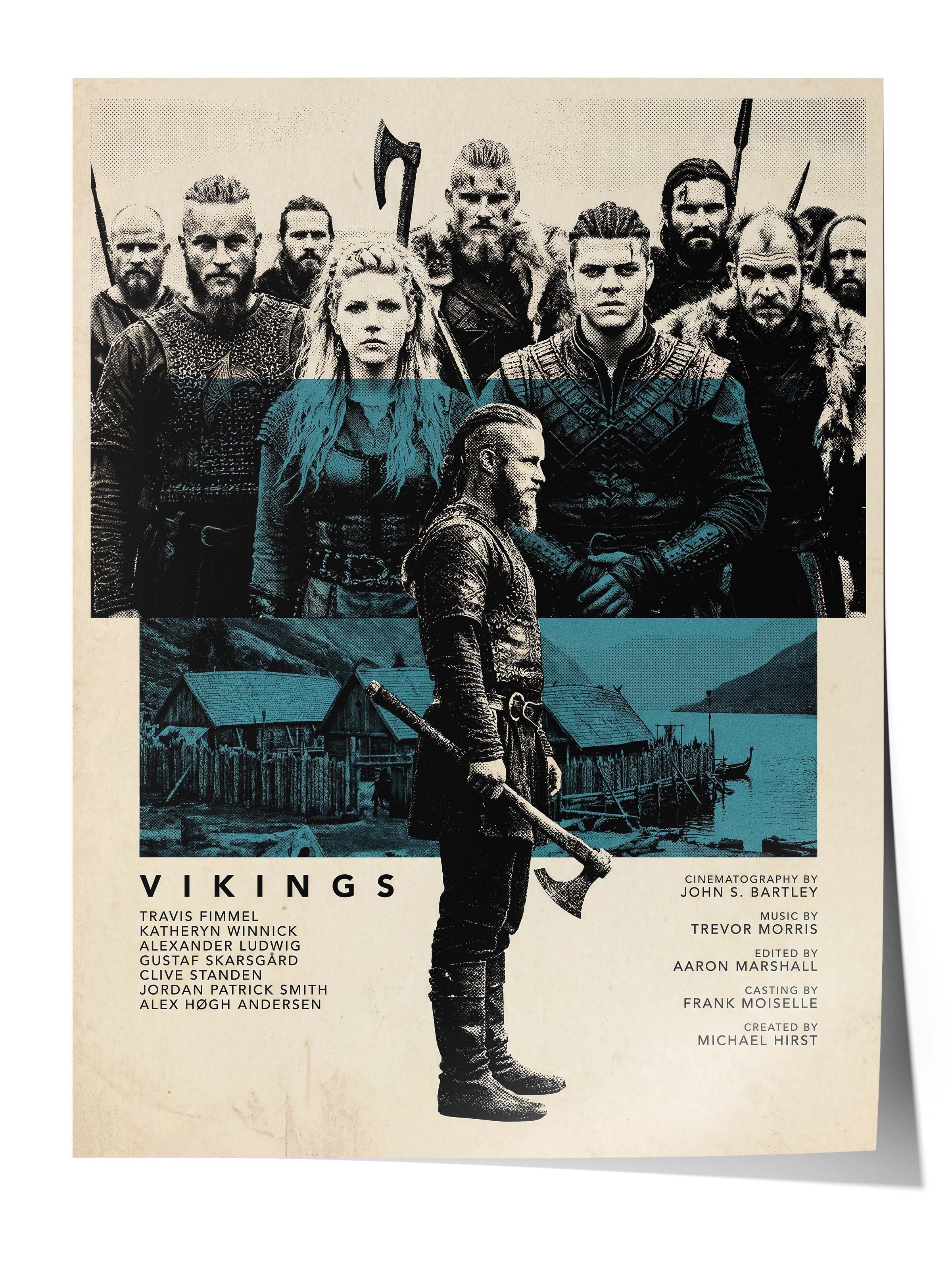 Vikings Posteri, Sinema ve Dizi Tablo Posterleri, Film Dizi Afişleri NO:112787