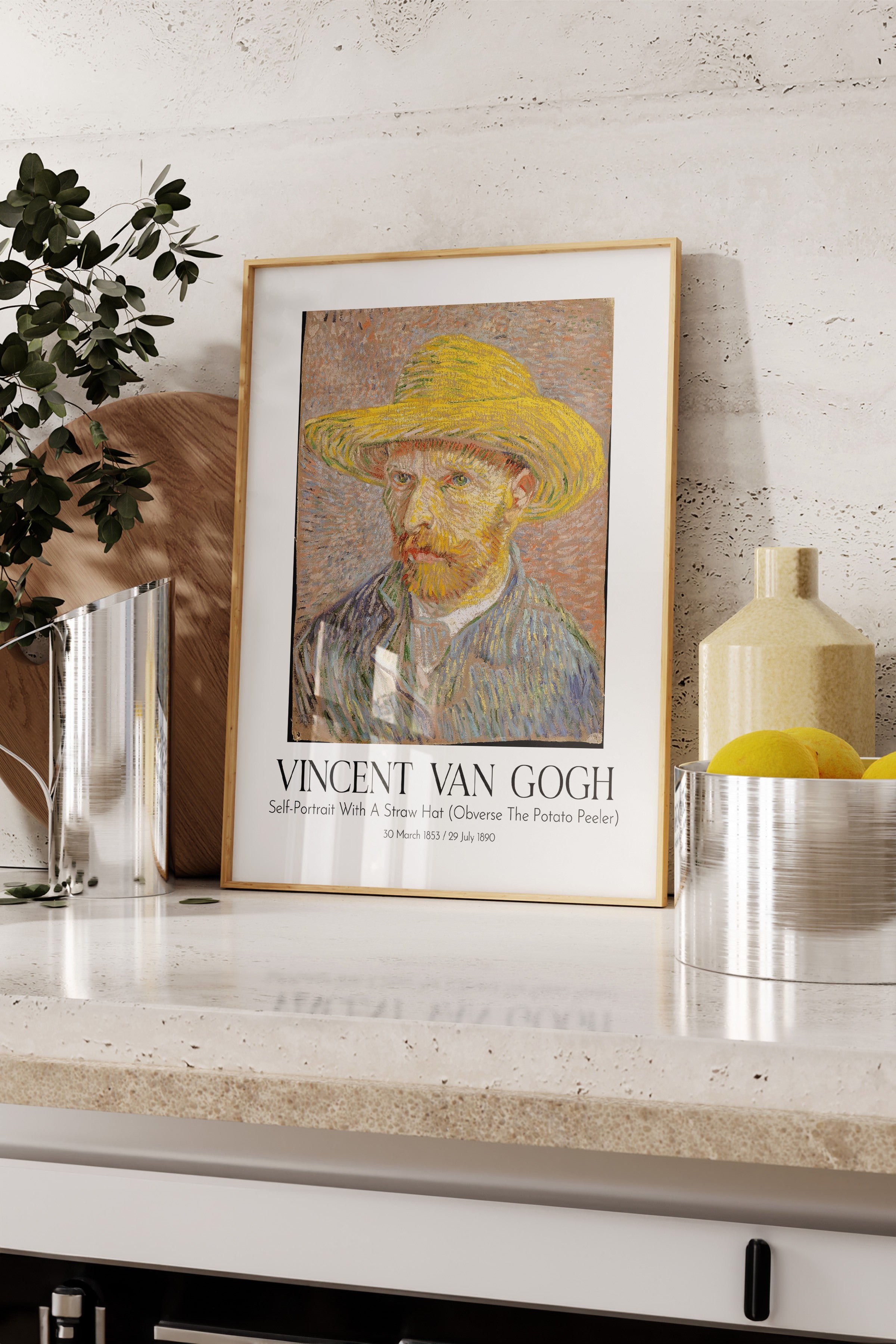 Vincent Van Gogh, Ahşap Çerçeveli Tablo, Sanat Serisi NO:110614