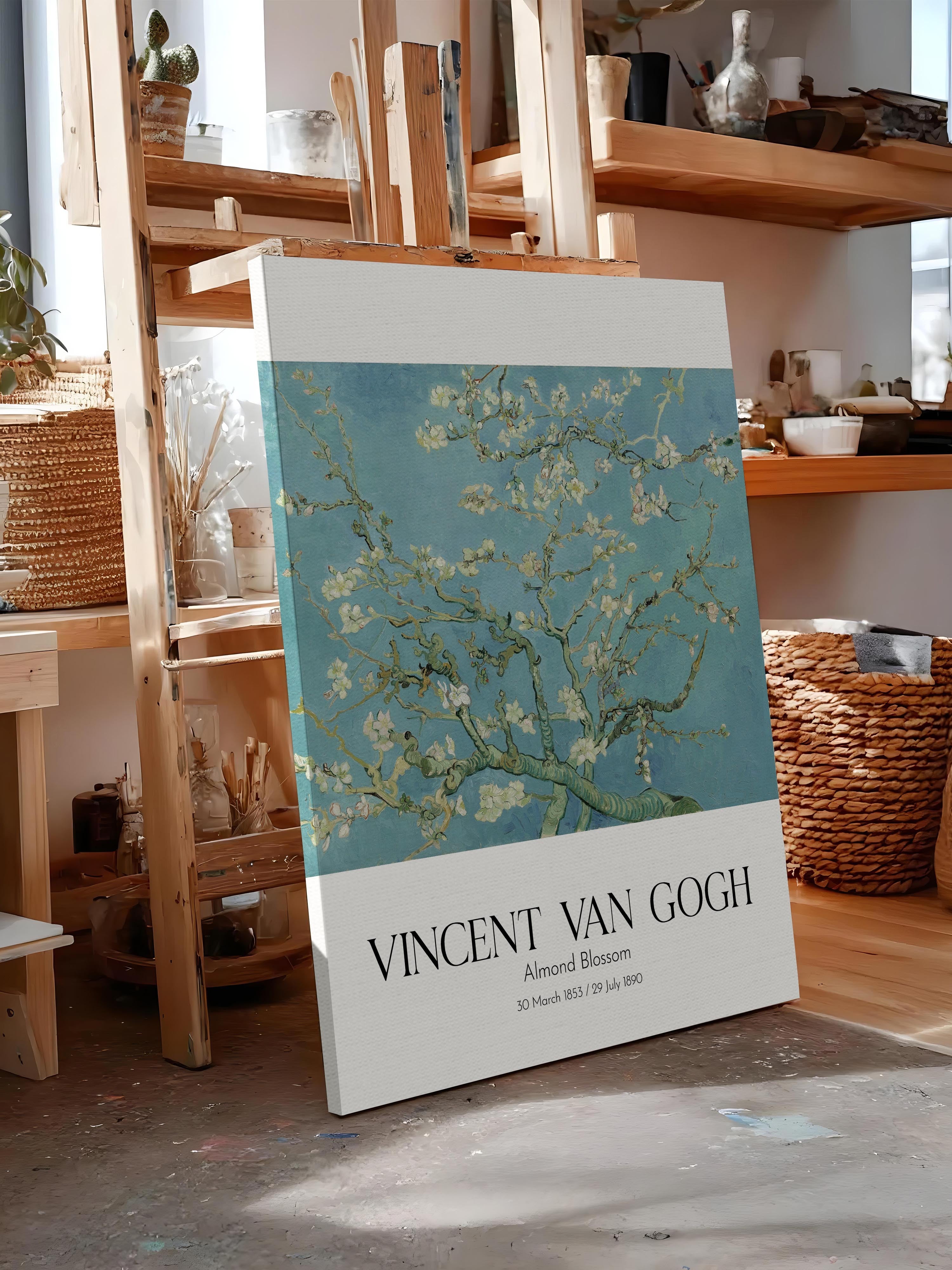 Vincent Van Gogh - Almond Blossom, Kanvas Tablo, Sanat Serisi NO:110593