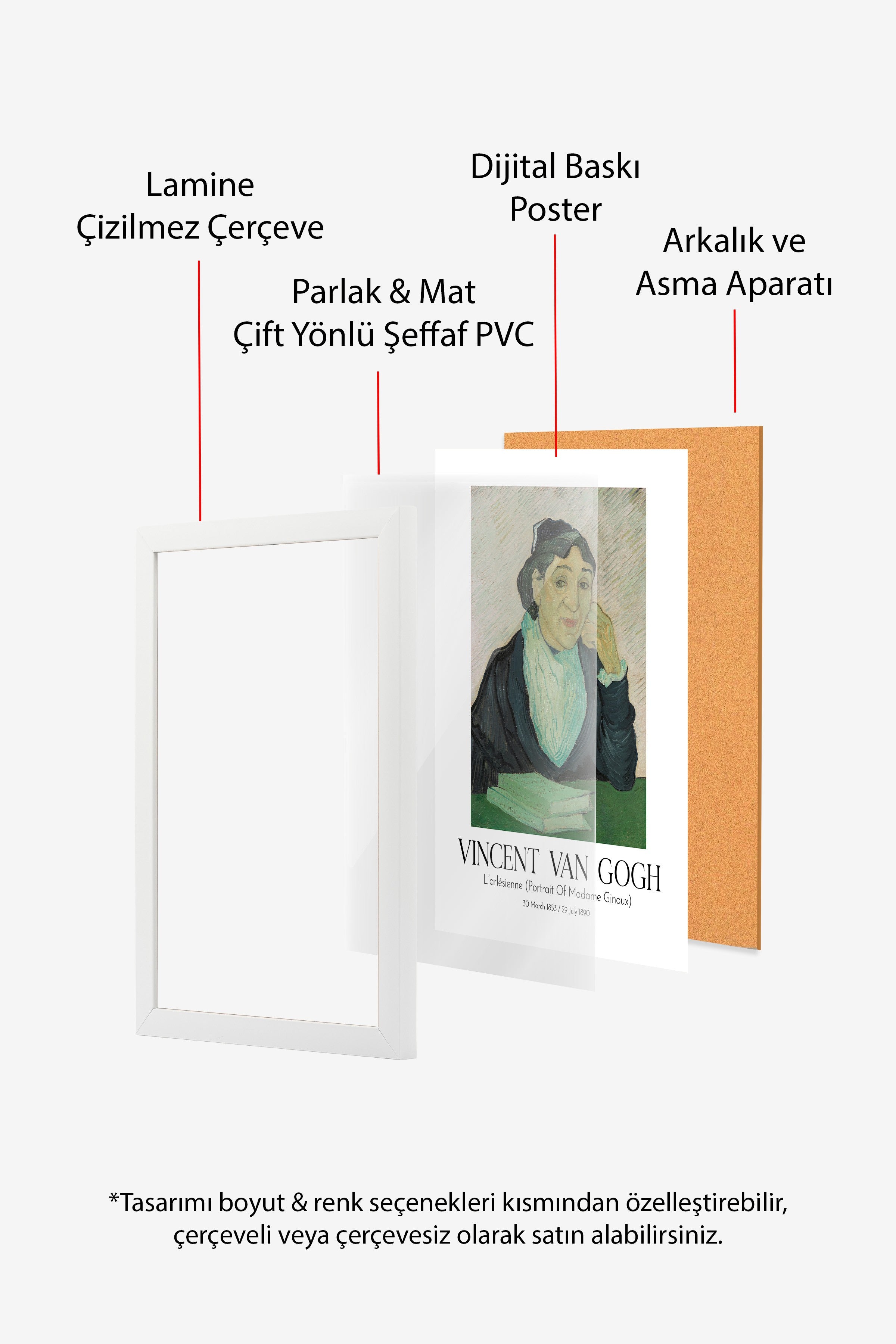 Vincent Van Gogh, Beyaz Çerçeveli Tablo, Sanat Serisi NO:110609