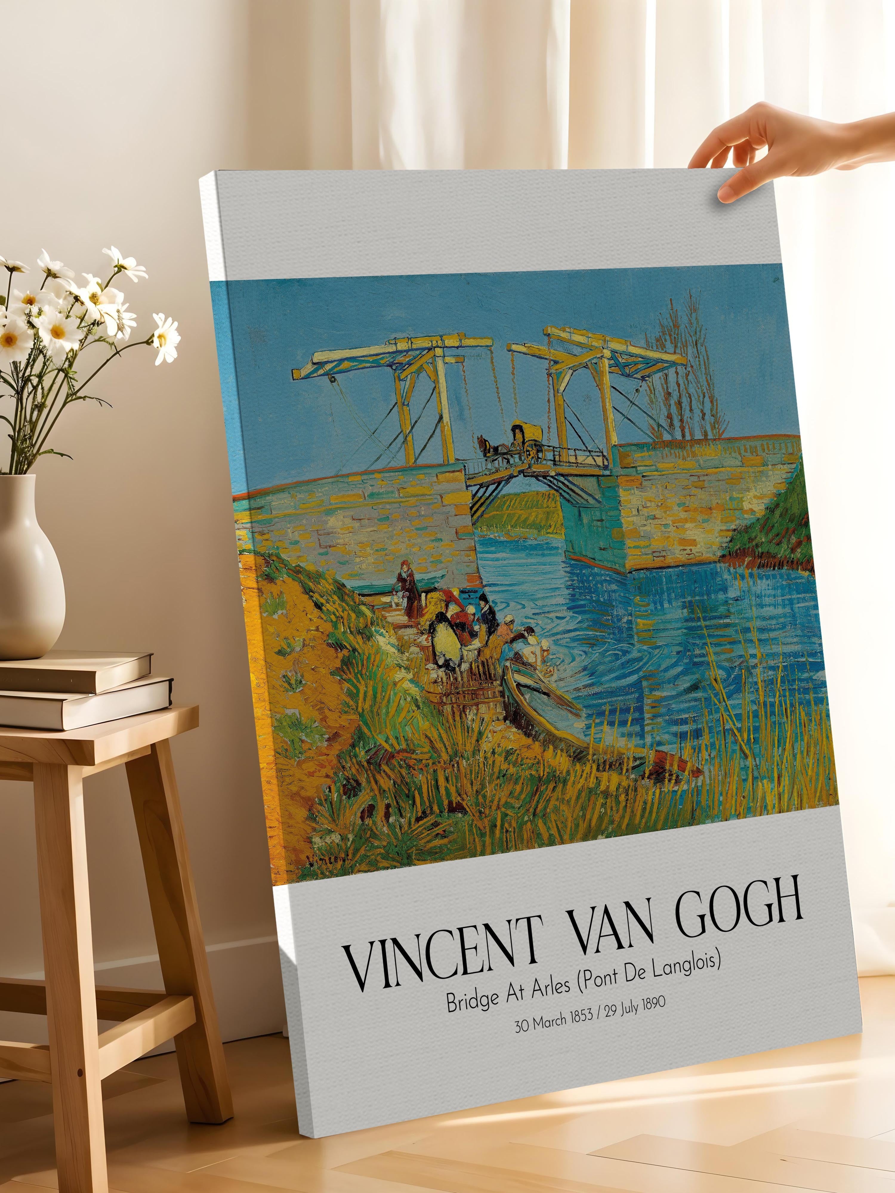 Vincent Van Gogh - Bridge At Arles (Pont De Langlois), Kanvas Tablo, Sanat Serisi NO:110597