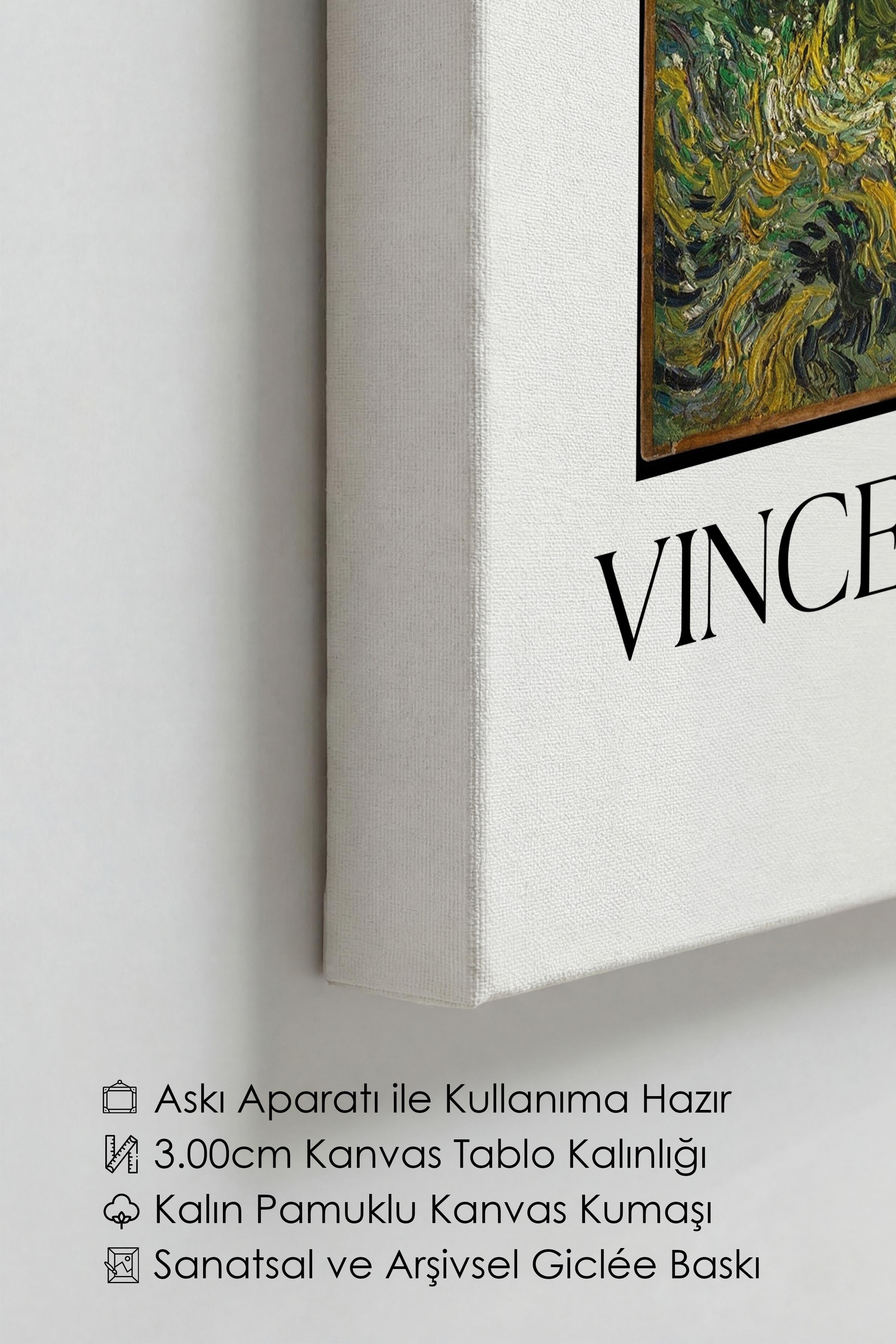 Vincent Van Gogh - Cypresses, Kanvas Tablo, Sanat Serisi NO:110598