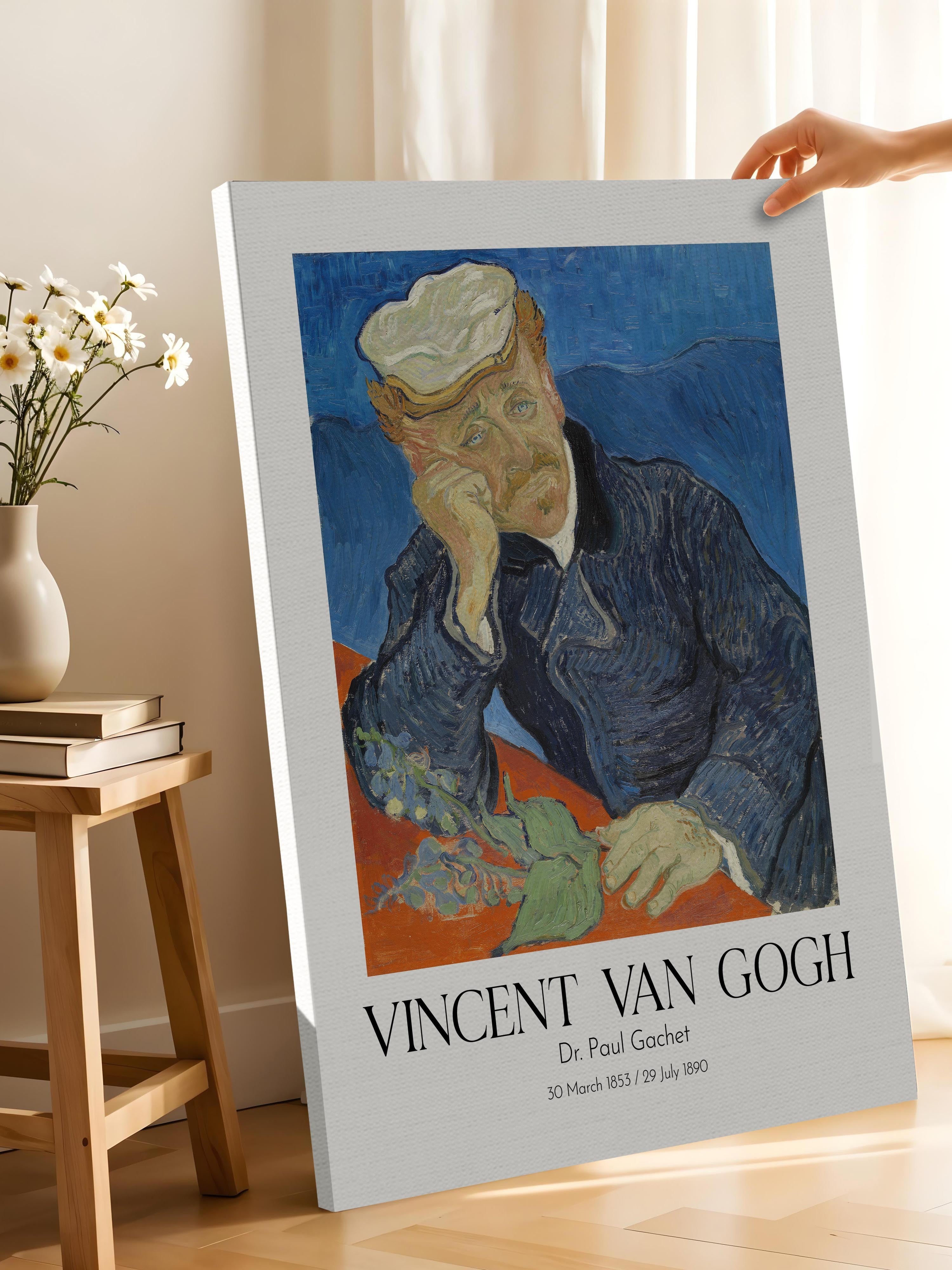 Vincent Van Gogh - Dr Paul Gachet, Kanvas Tablo, Sanat Serisi NO:110599