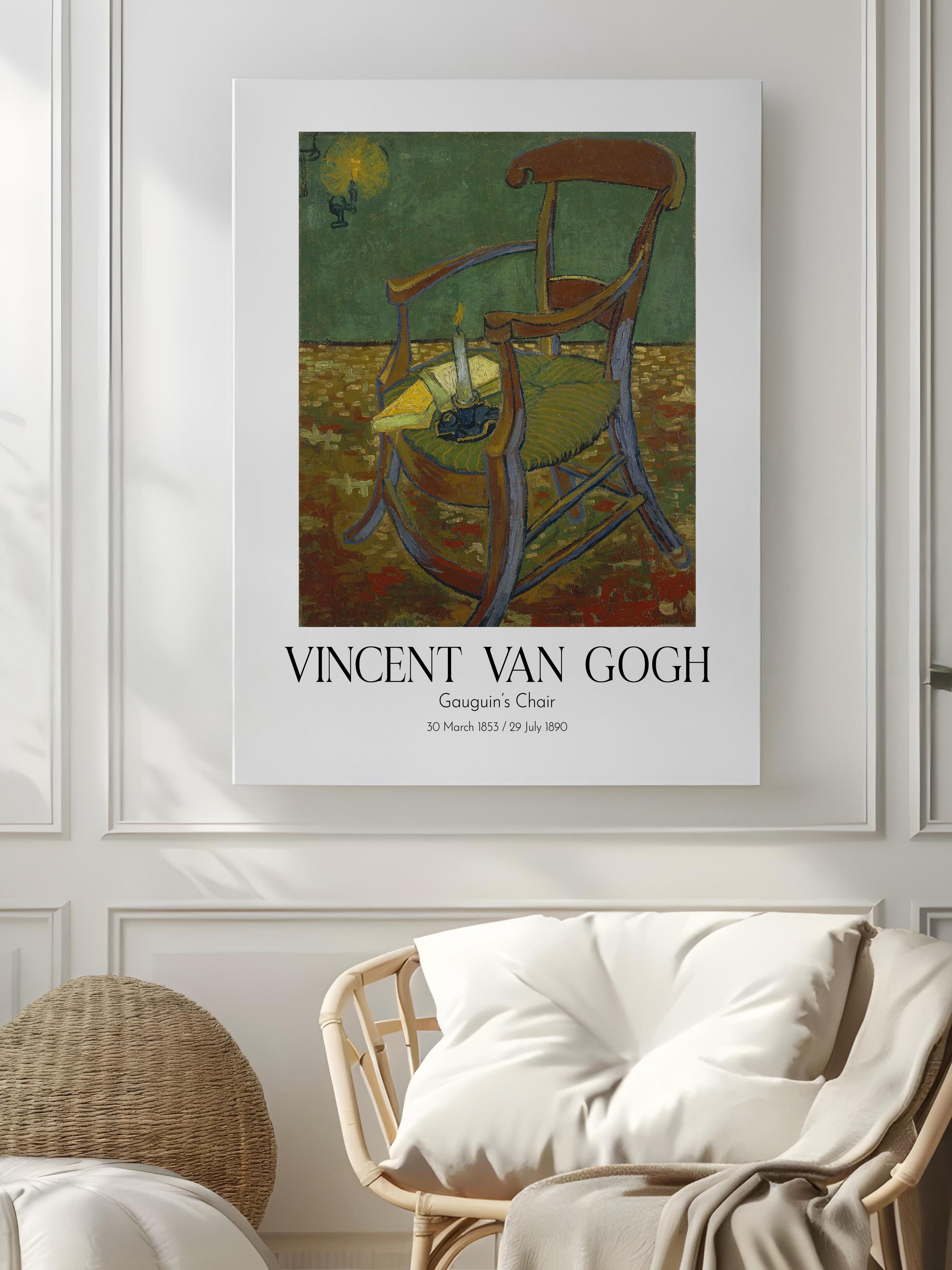 Vincent Van Gogh - Gauguin'S Chair, Kanvas Tablo, Sanat Serisi NO:110602