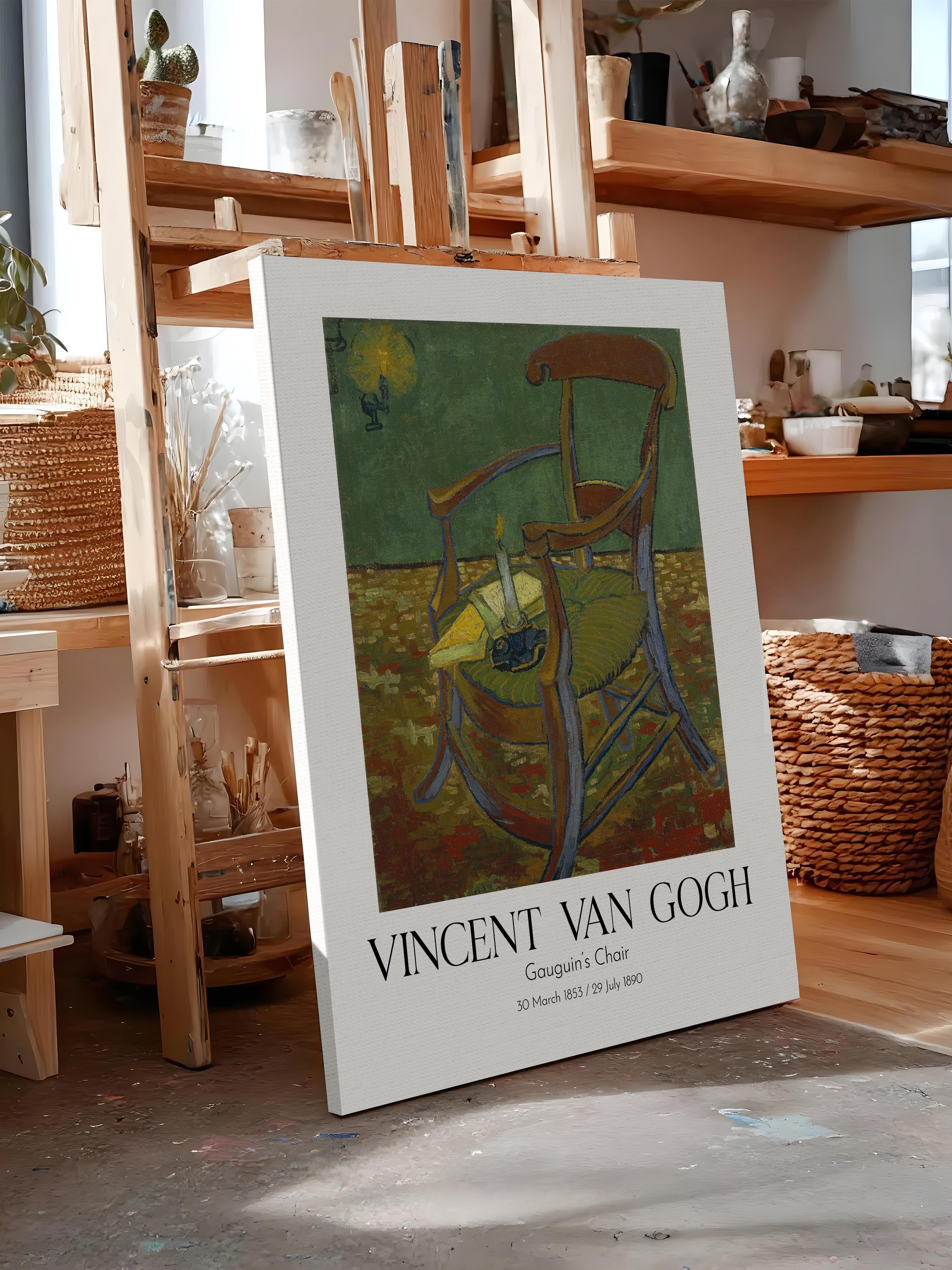 Vincent Van Gogh - Gauguin'S Chair, Kanvas Tablo, Sanat Serisi NO:110602