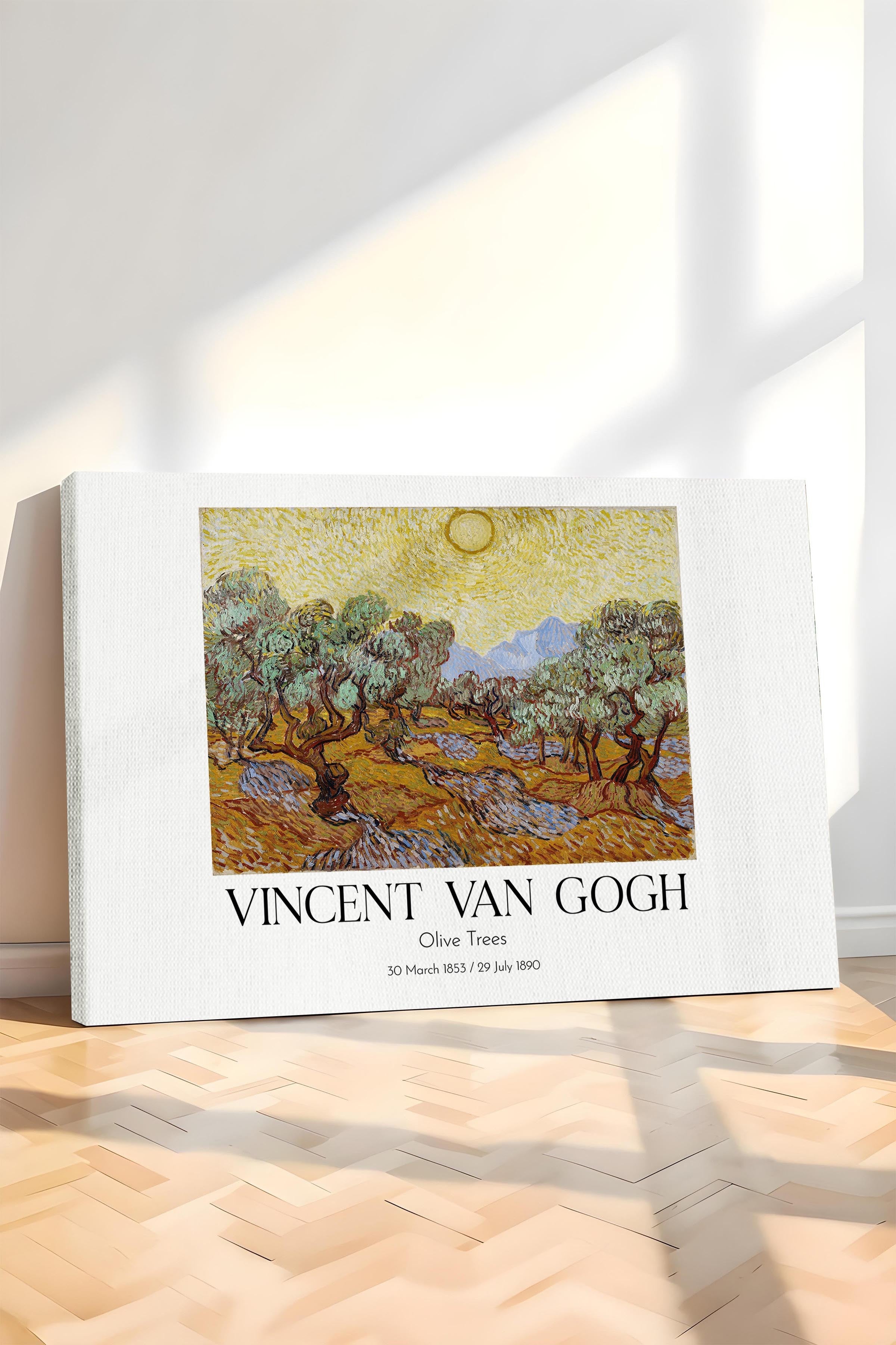 Vincent Van Gogh - Olive Trees, Kanvas Tablo, Sanat Serisi NO:110636