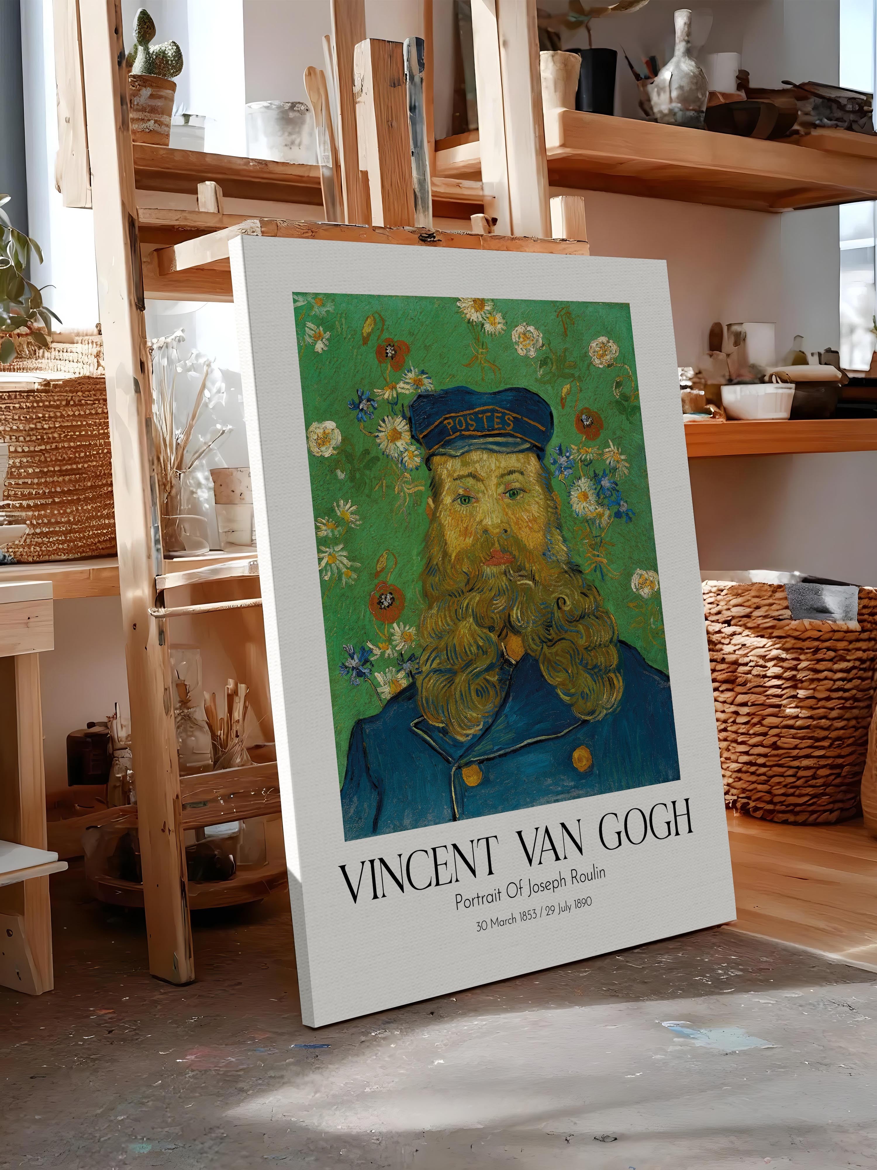 Vincent Van Gogh - Portrait Of Joseph Roulin, Kanvas Tablo, Sanat Serisi NO:110611