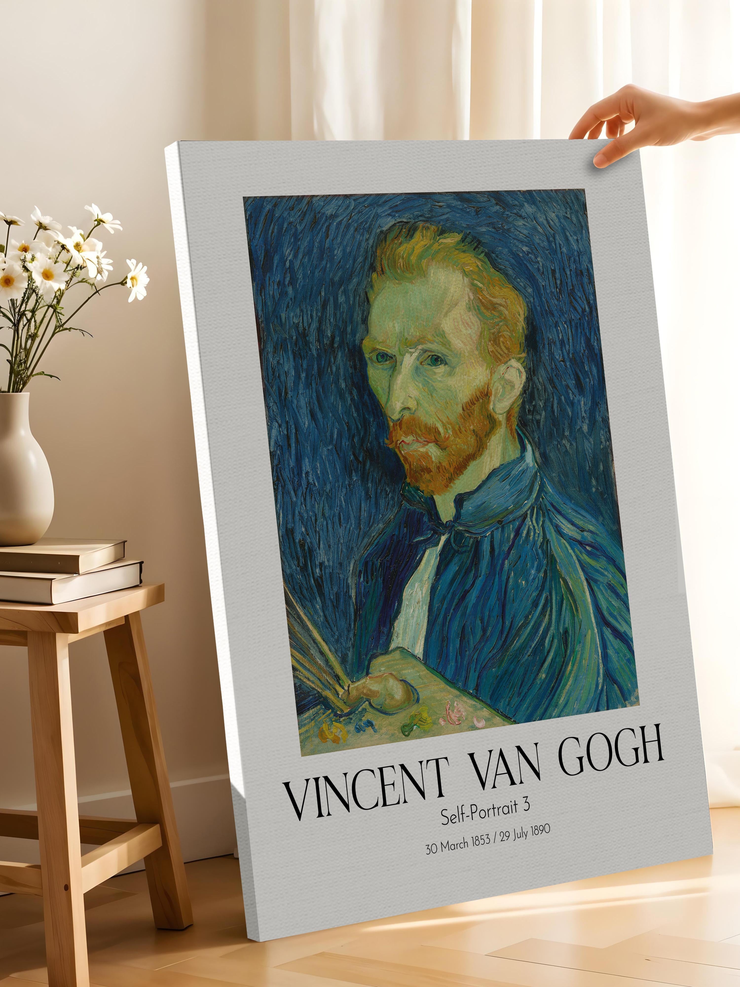 Vincent Van Gogh - Self-Portrait 3, Kanvas Tablo, Sanat Serisi NO:110615