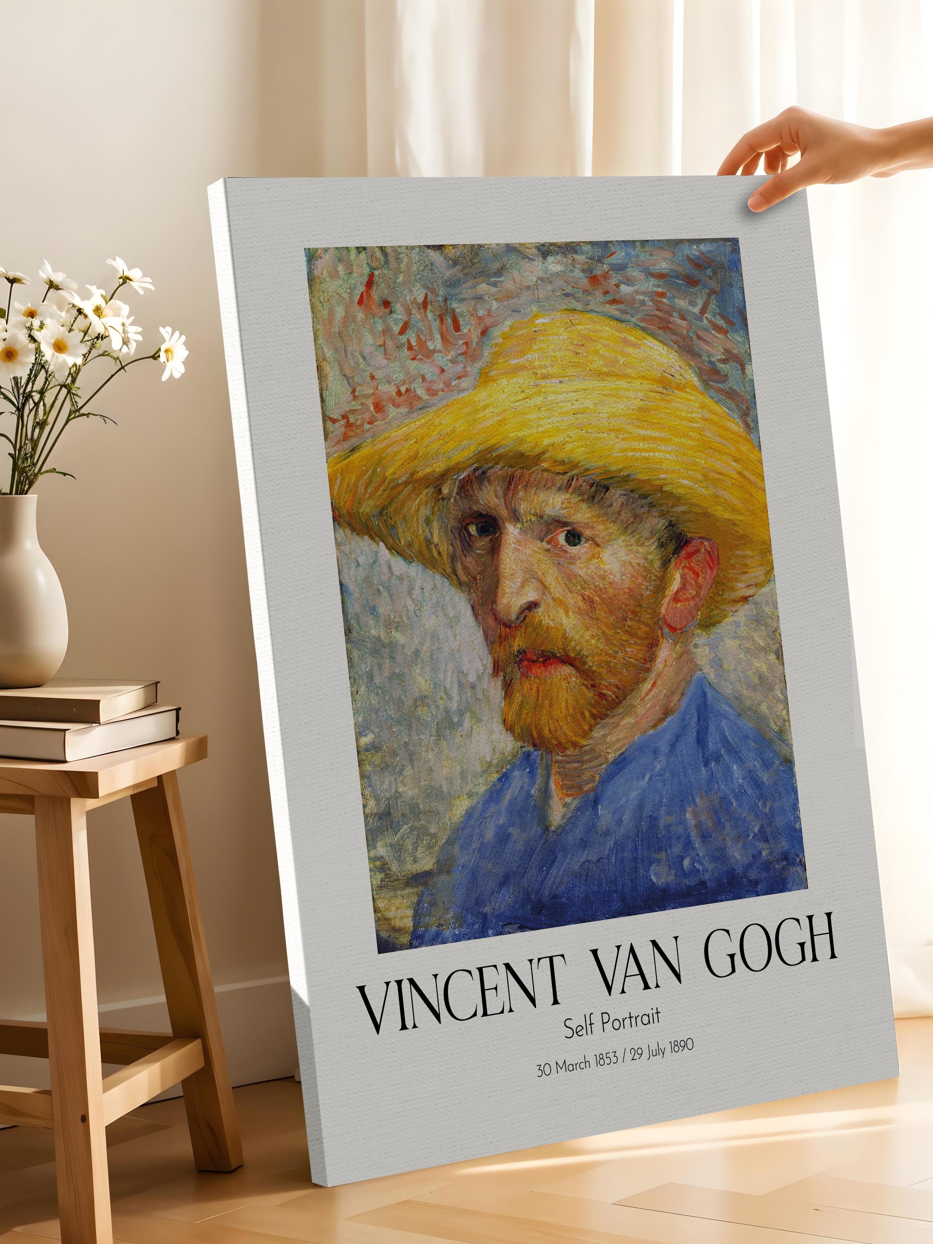 Vincent Van Gogh - Self Portrait, Kanvas Tablo, Sanat Serisi NO:110612