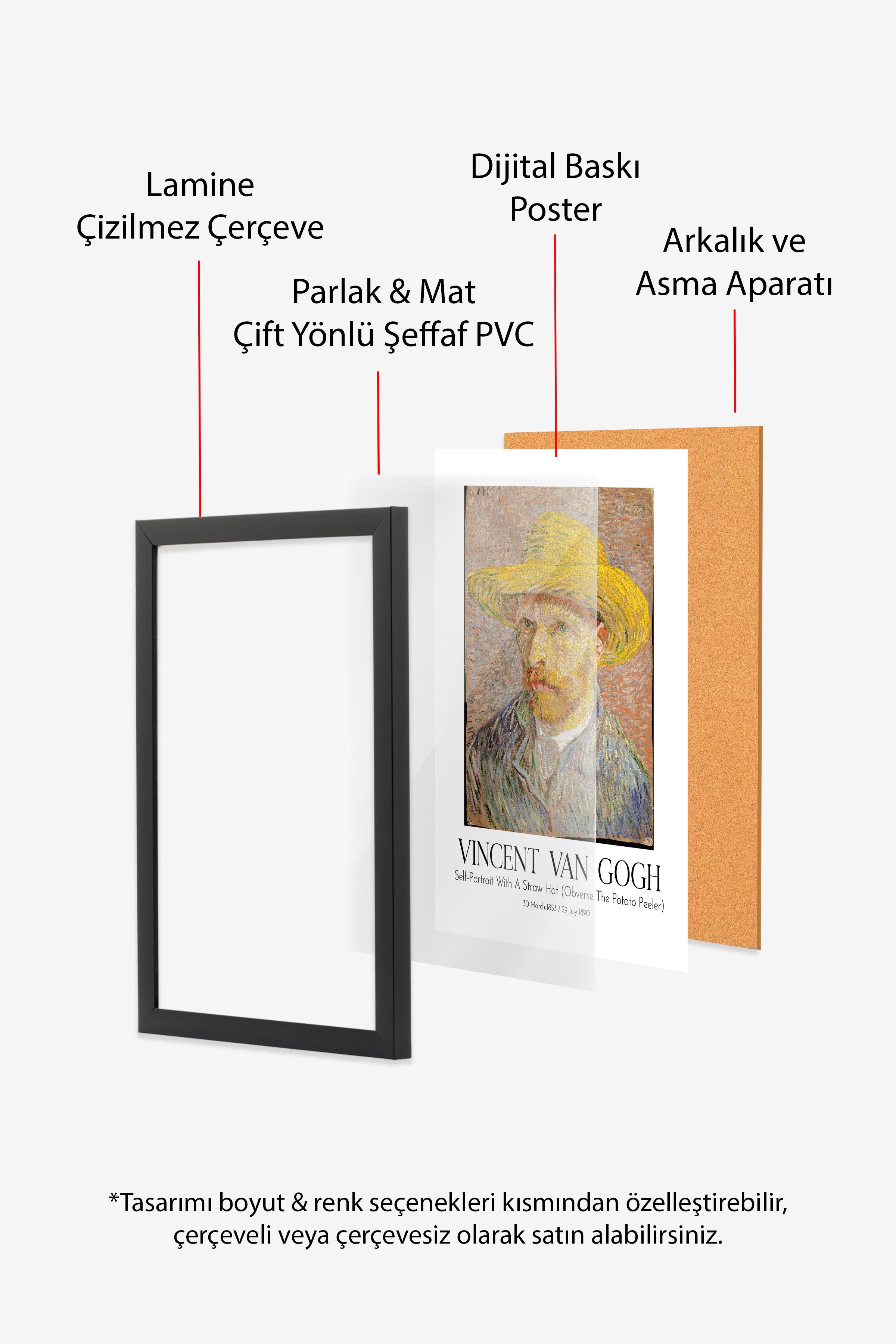 Vincent Van Gogh, Siyah Çerçeveli Tablo, Sanat Serisi NO:110614