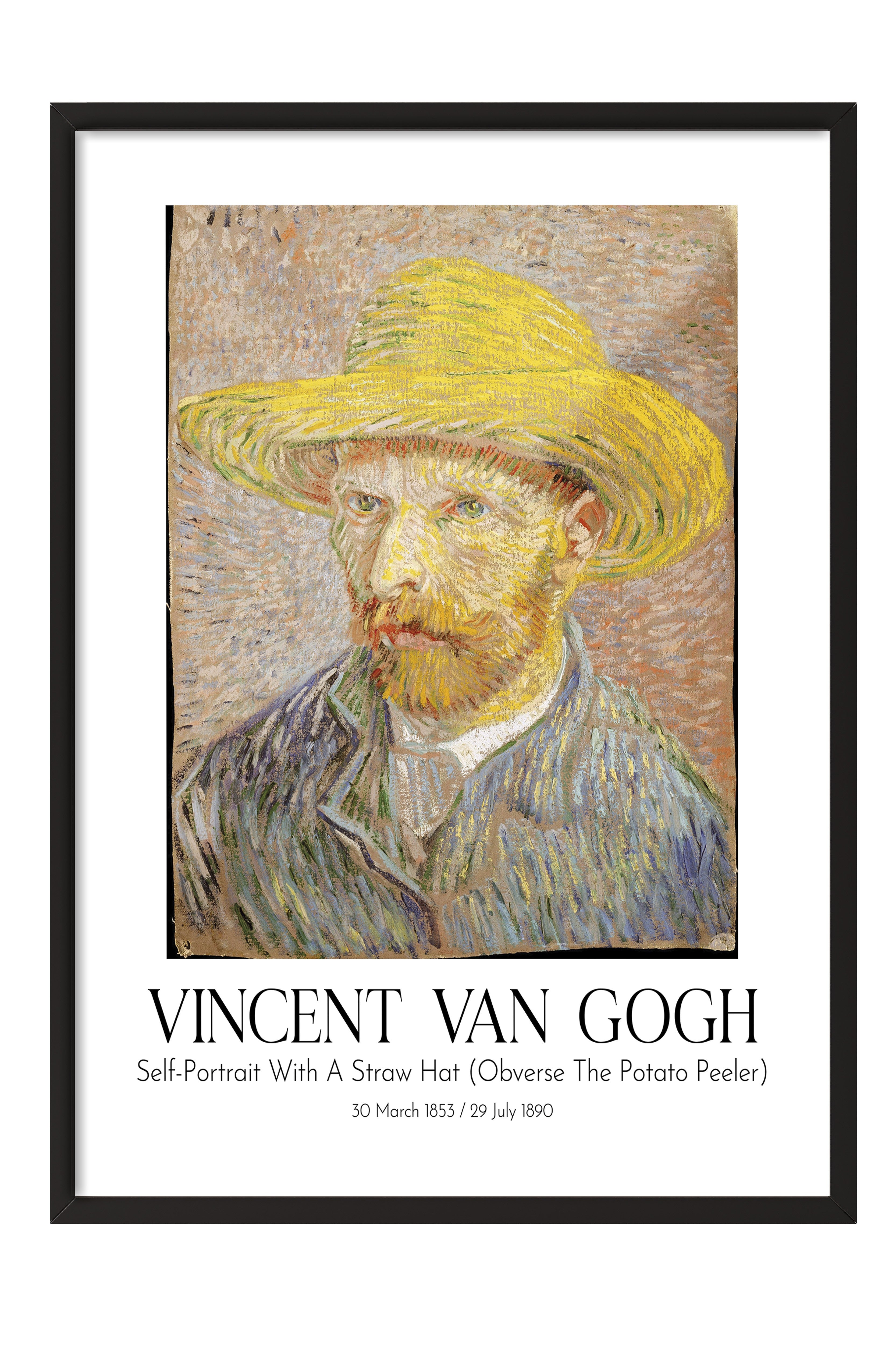Vincent Van Gogh, Siyah Çerçeveli Tablo, Sanat Serisi NO:110614