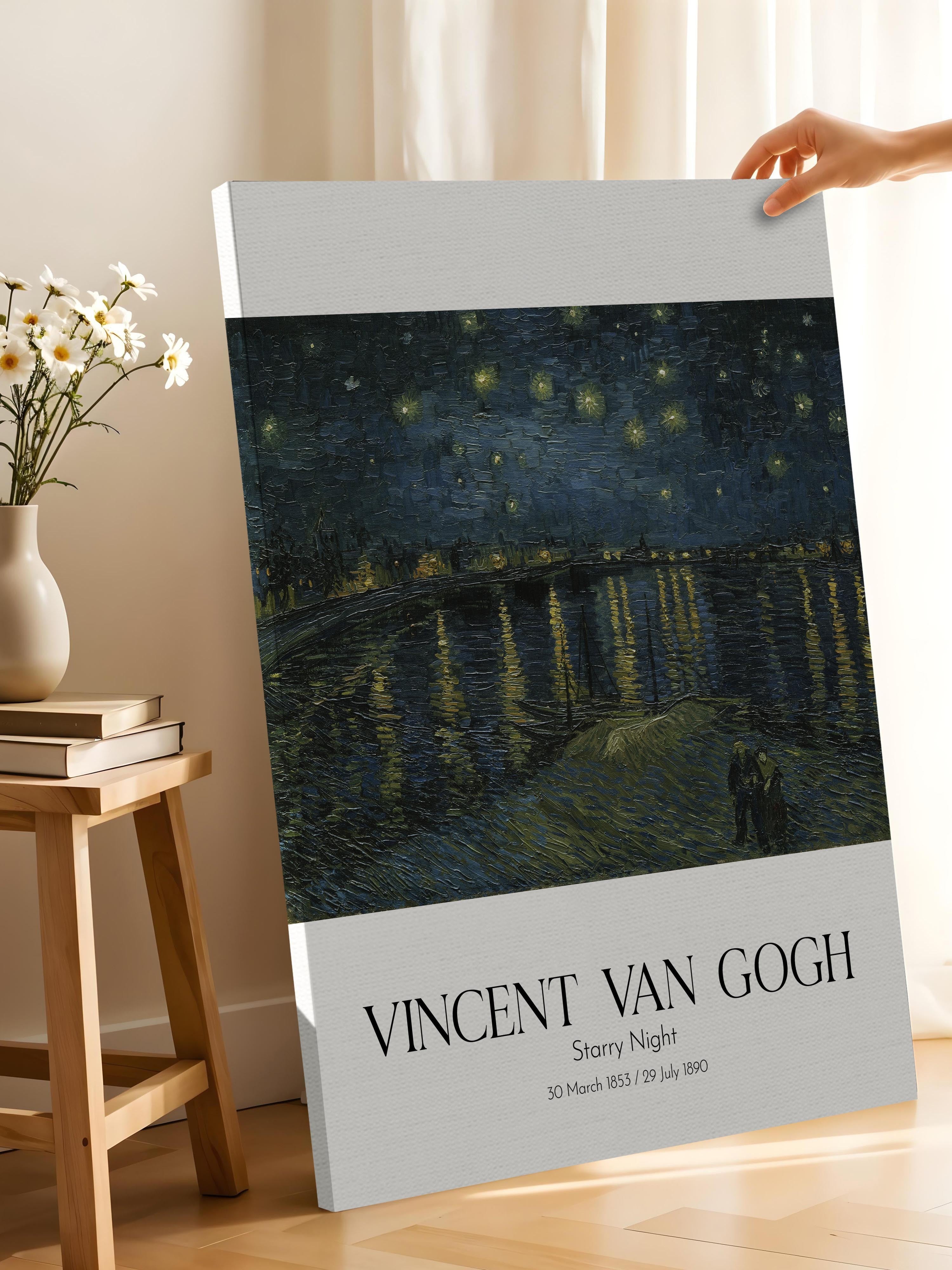 Vincent Van Gogh - Starry Night, Kanvas Tablo, Sanat Serisi NO:110617
