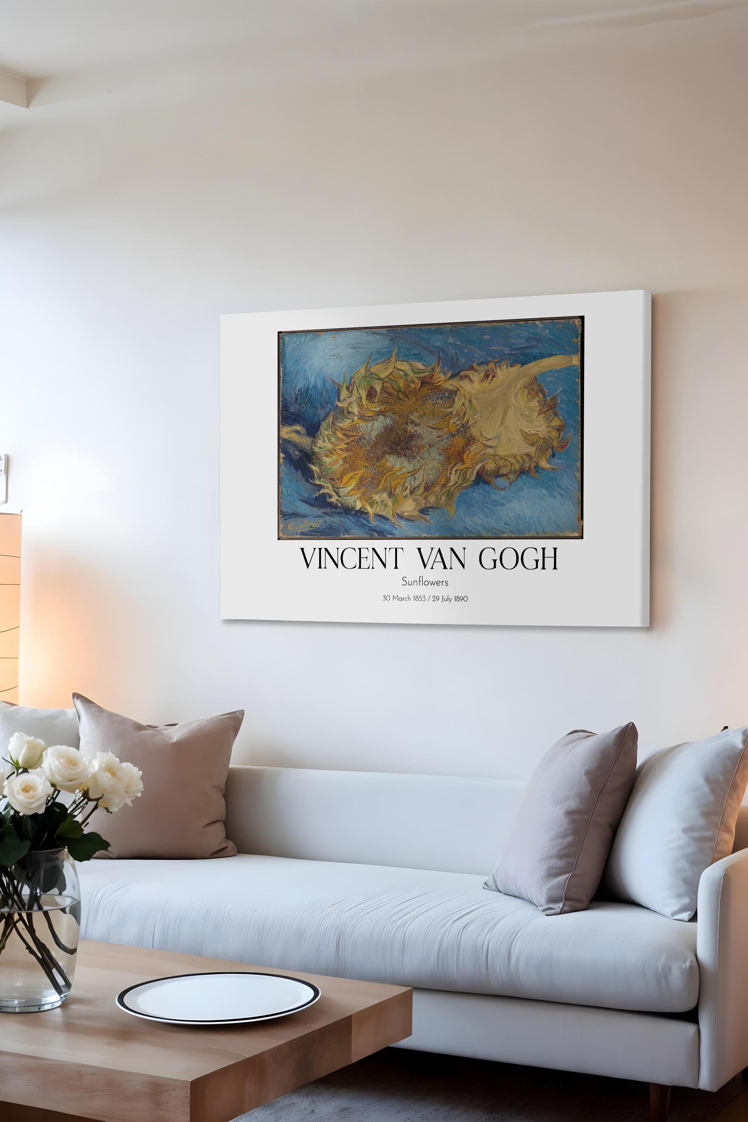 Vincent Van Gogh - Sunflowers 2, Kanvas Tablo, Sanat Serisi NO:110639