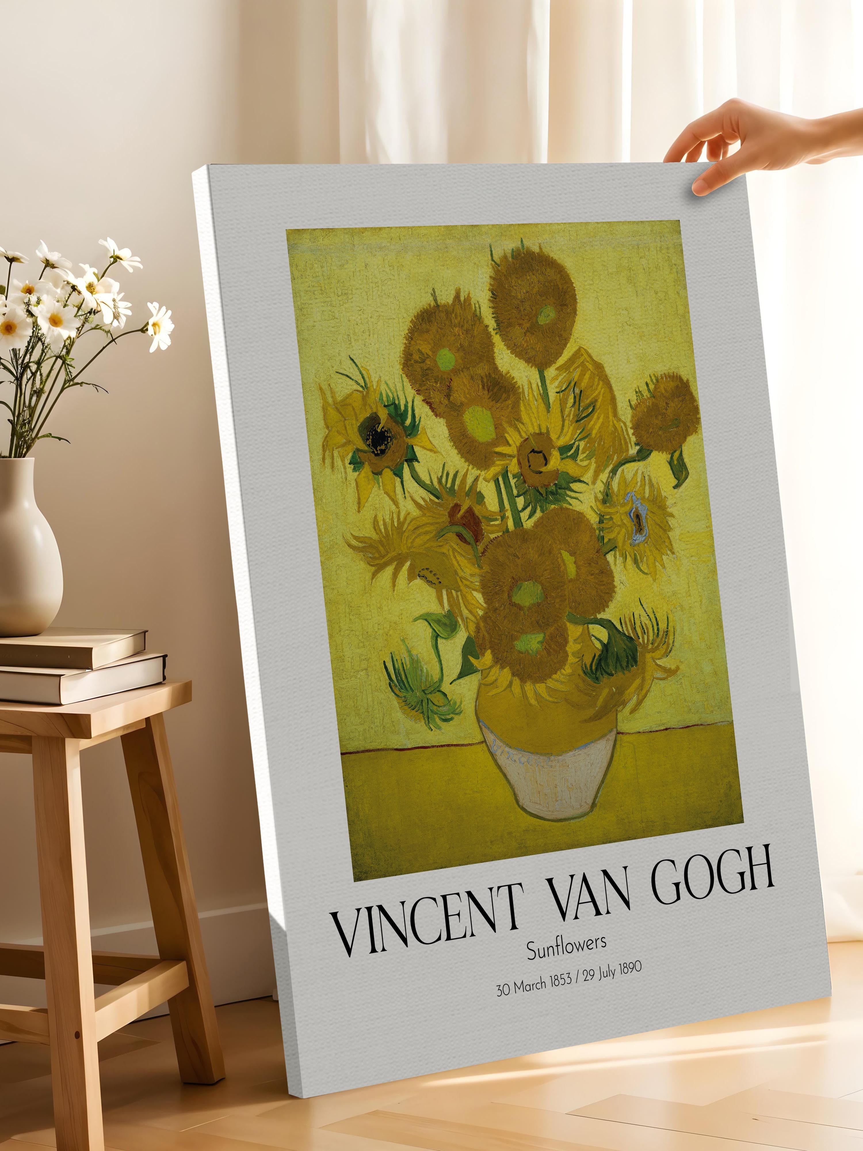 Vincent Van Gogh - Sunflowers, Kanvas Tablo, Sanat Serisi NO:110619