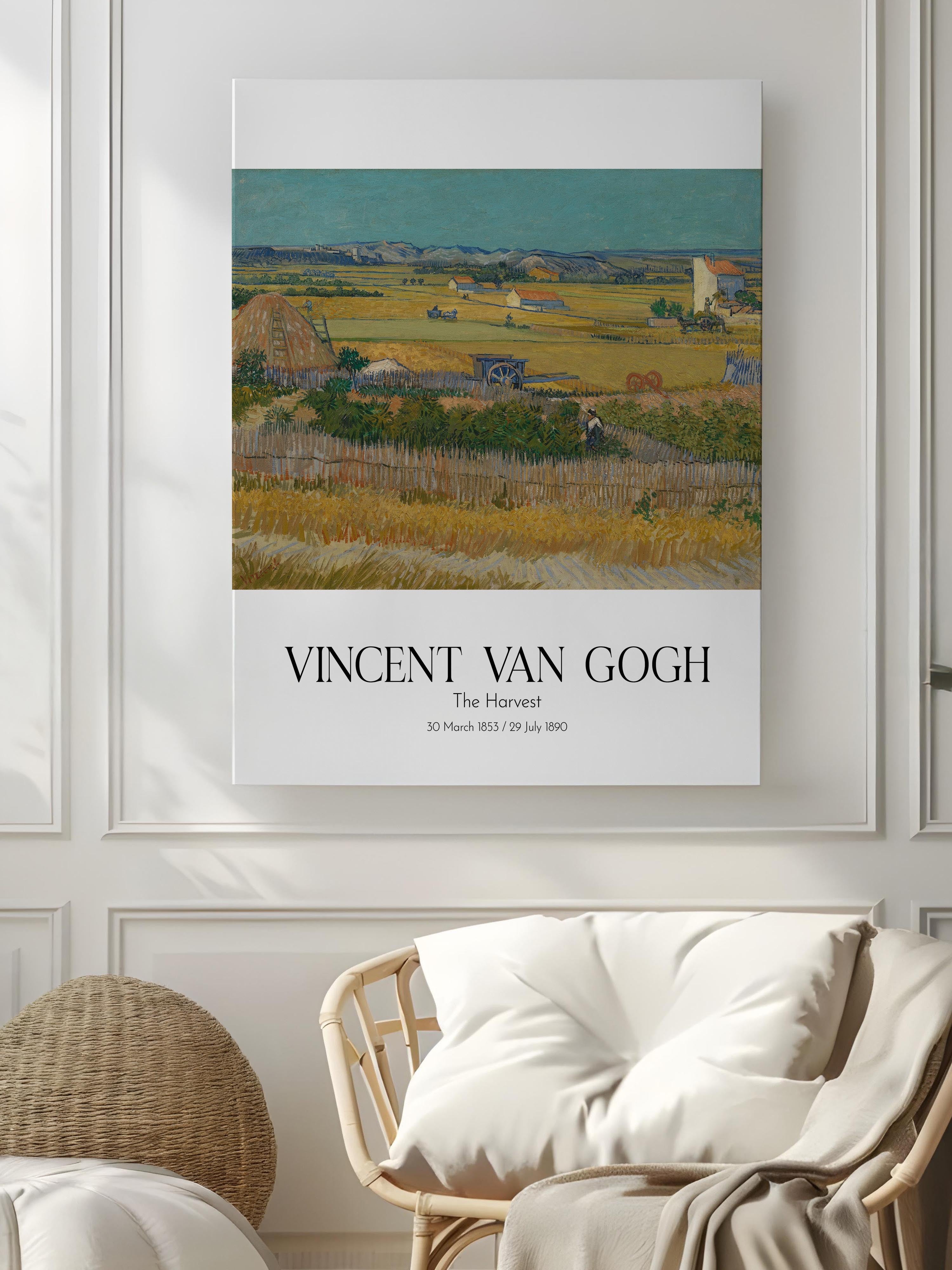 Vincent Van Gogh - The Harvest, Kanvas Tablo, Sanat Serisi NO:110623