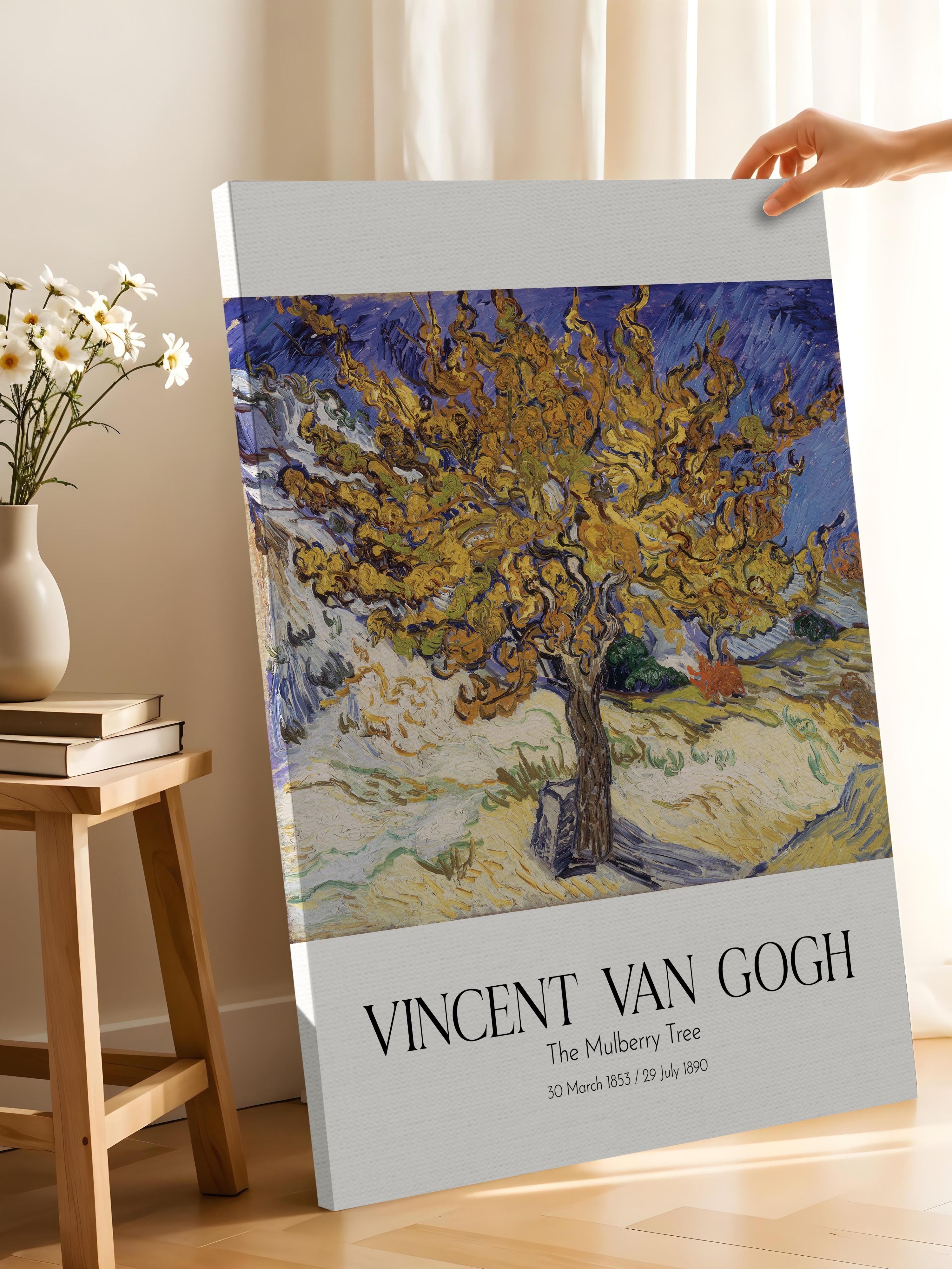 Vincent Van Gogh - The Mulberry Tree, Kanvas Tablo, Sanat Serisi NO:110600