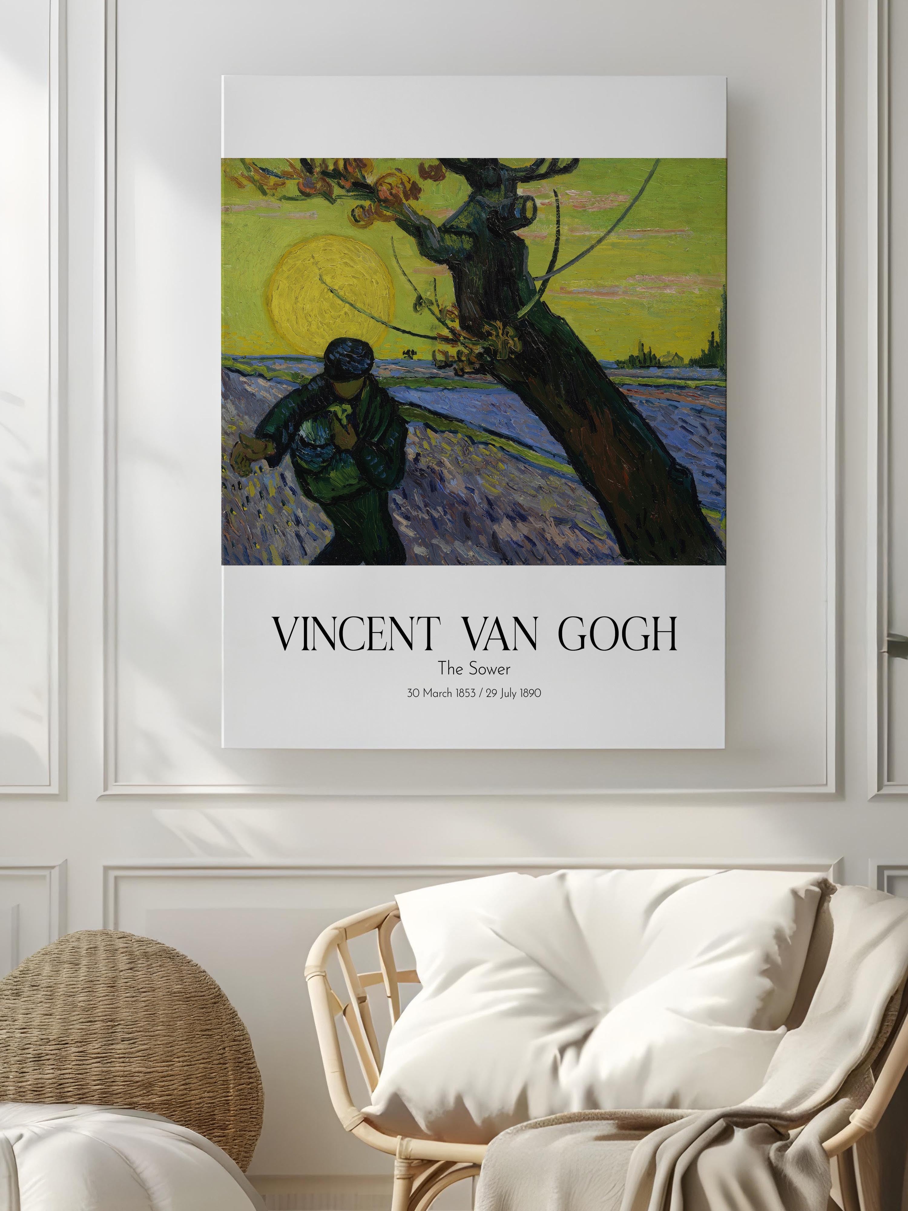 Vincent Van Gogh - The Sower, Kanvas Tablo, Sanat Serisi NO:110625