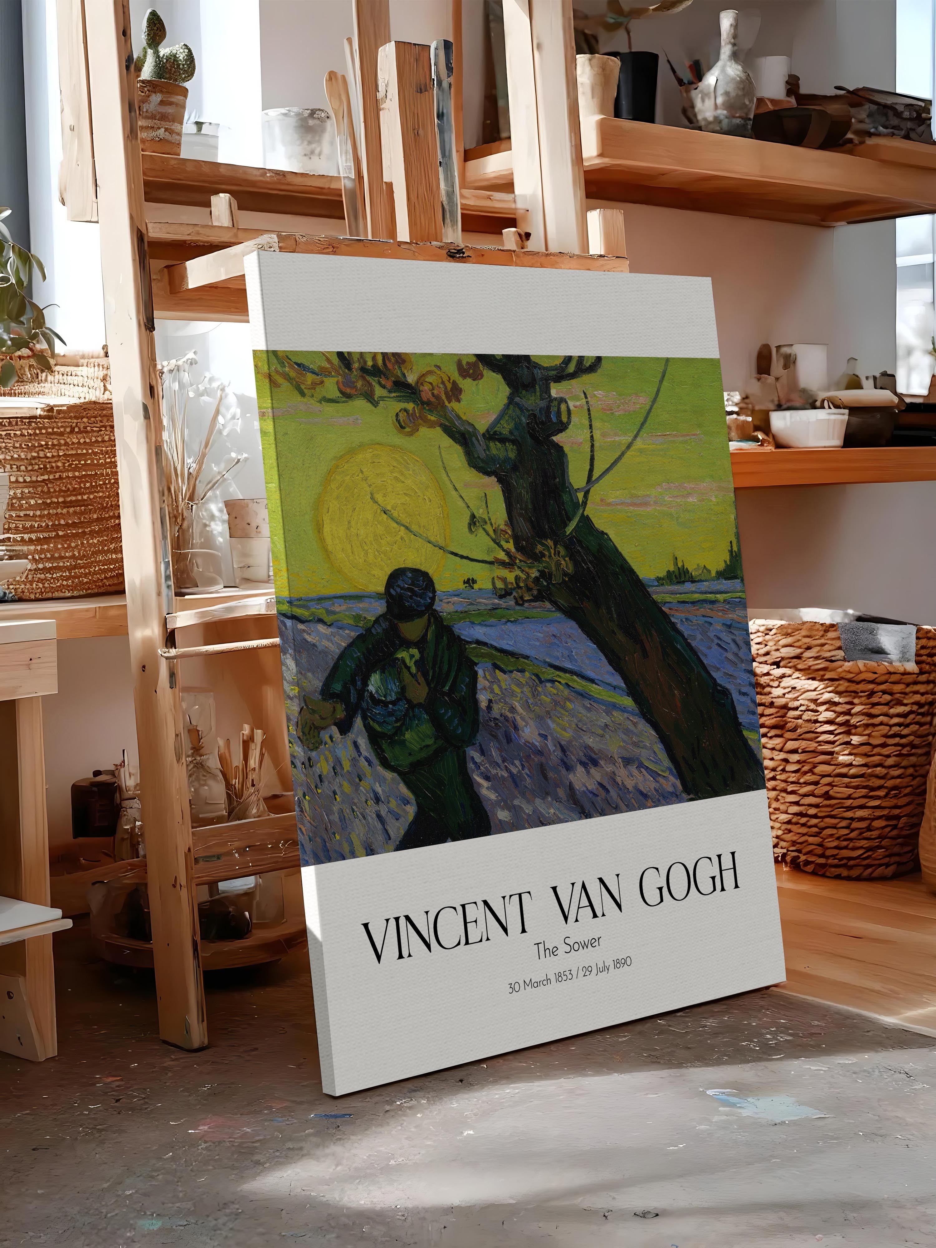 Vincent Van Gogh - The Sower, Kanvas Tablo, Sanat Serisi NO:110625