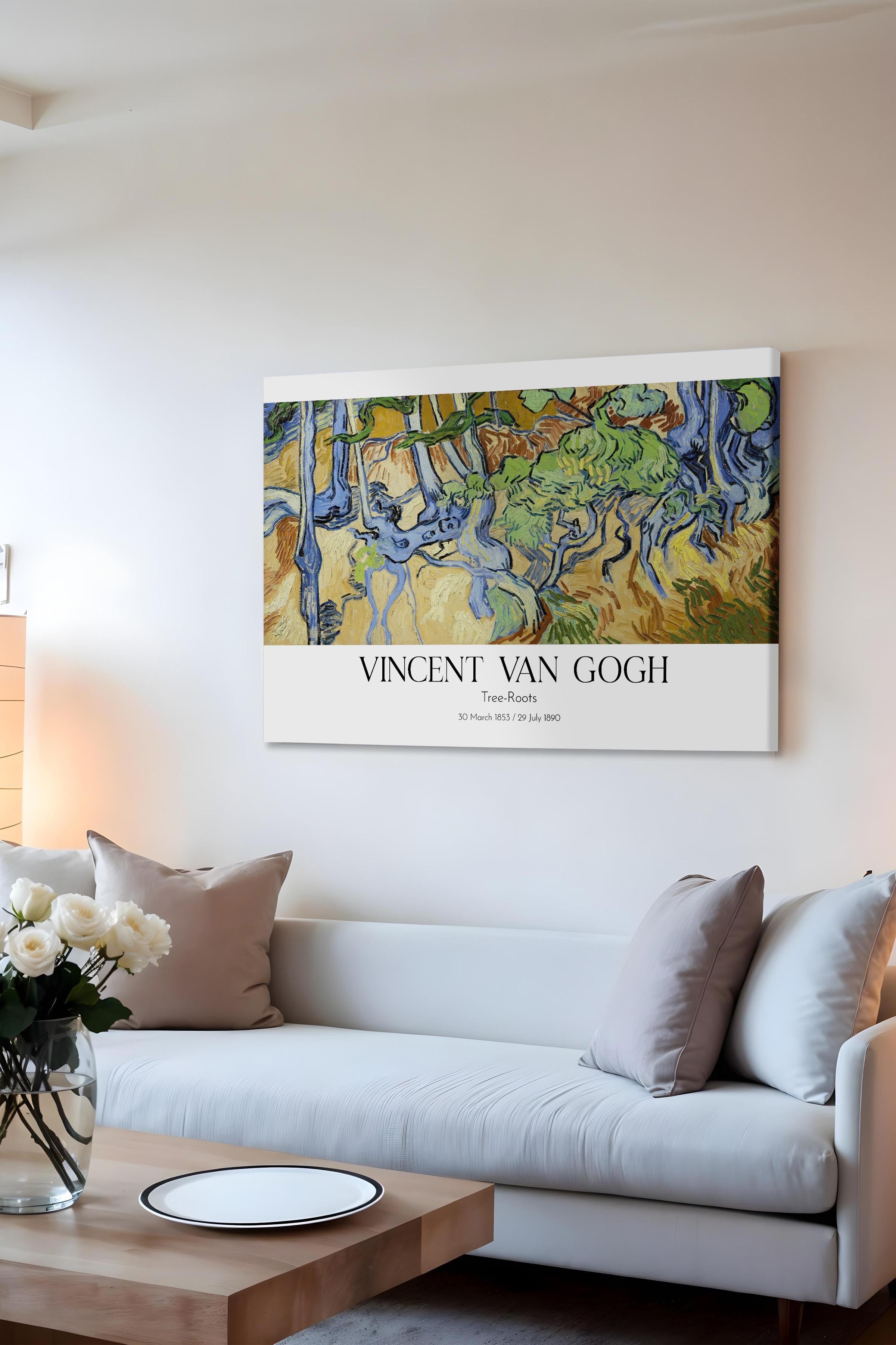 Vincent Van Gogh - Tree-Roots, Kanvas Tablo, Sanat Serisi NO:110643