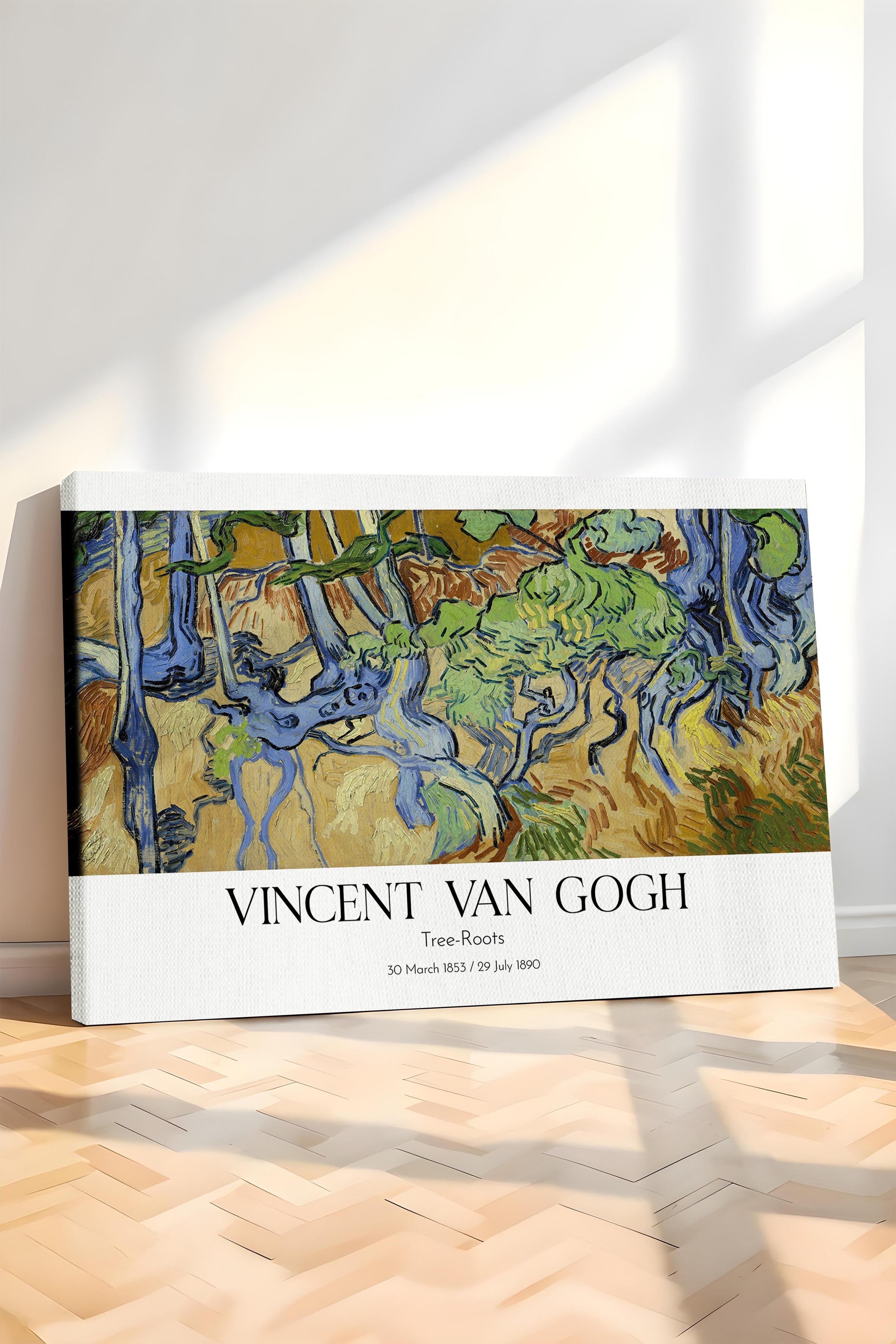Vincent Van Gogh - Tree-Roots, Kanvas Tablo, Sanat Serisi NO:110643