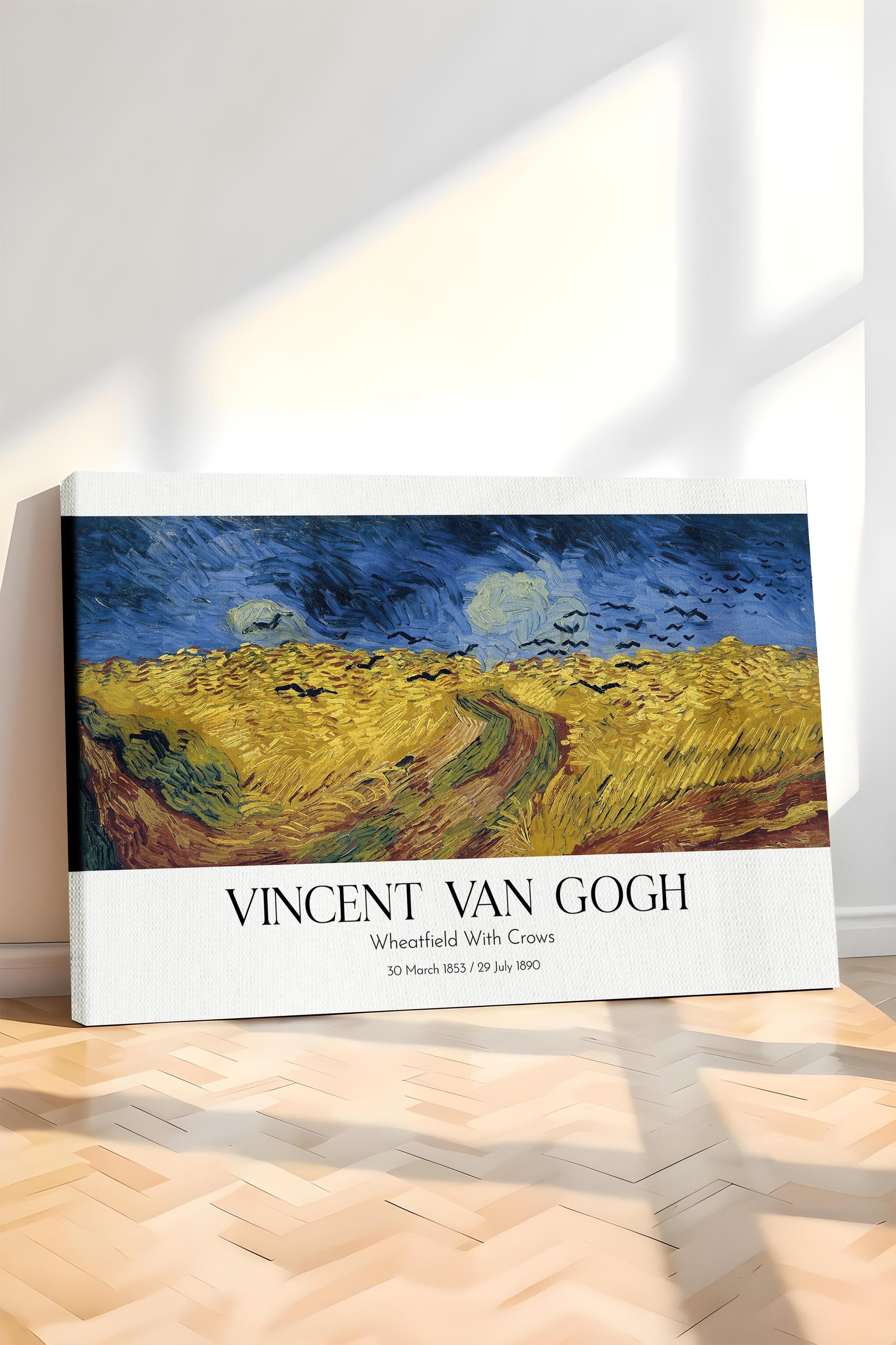 Vincent Van Gogh - Wheatfield With Crows, Kanvas Tablo, Sanat Serisi NO:110645