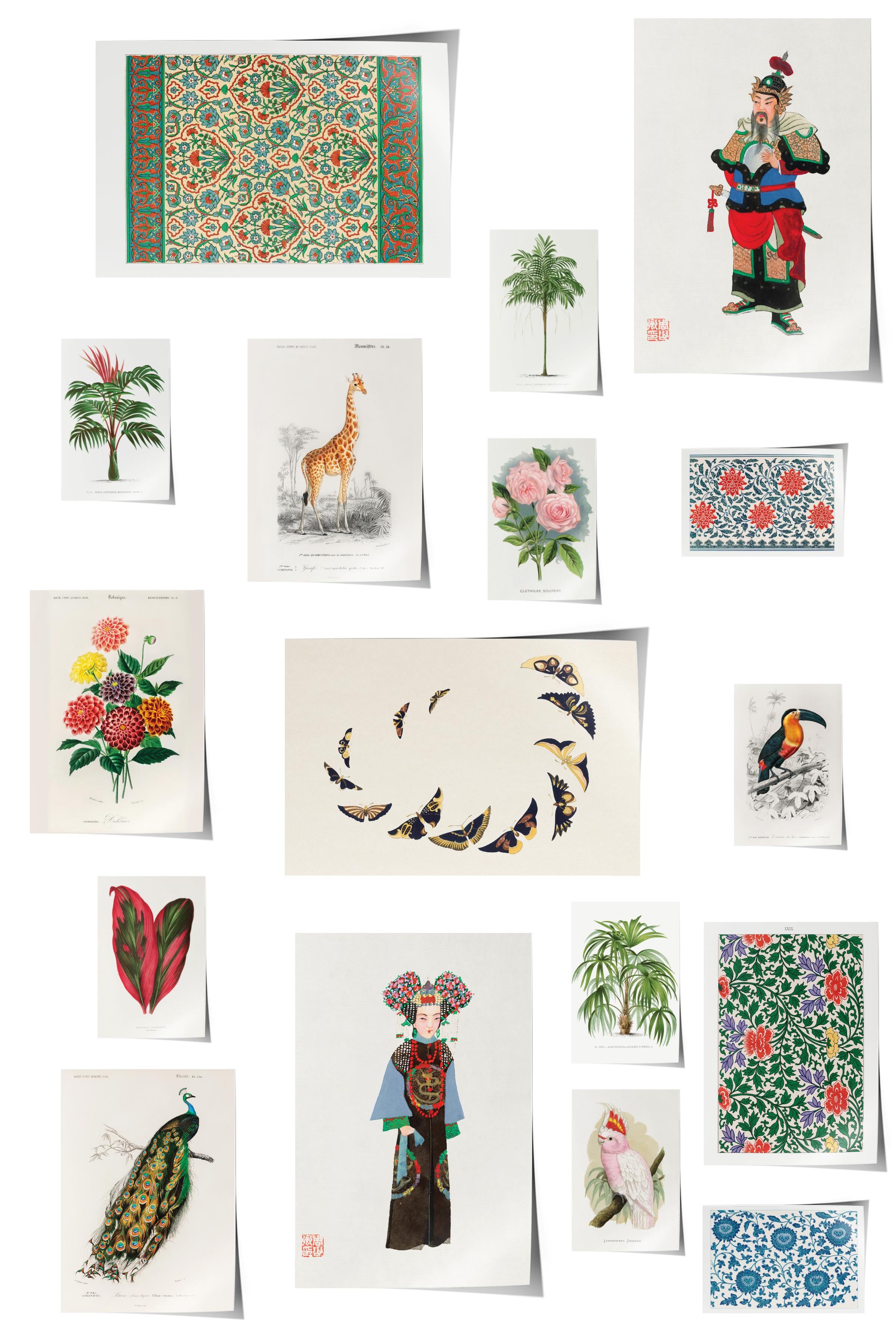 Vintage Duvar Poster Seti - 17 Adet Vintage Poster - Ev ve Ofis Duvar Tablosu - Çerçevesiz Poster